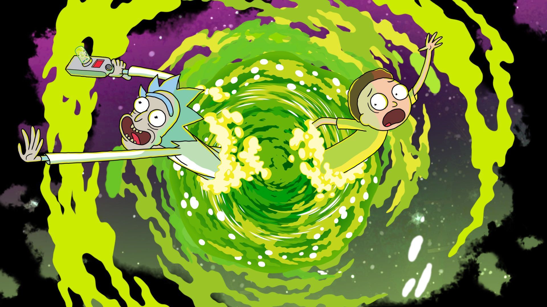 24 Fondos de pantalla de Rick and Morty Portal - WallpaperBoat