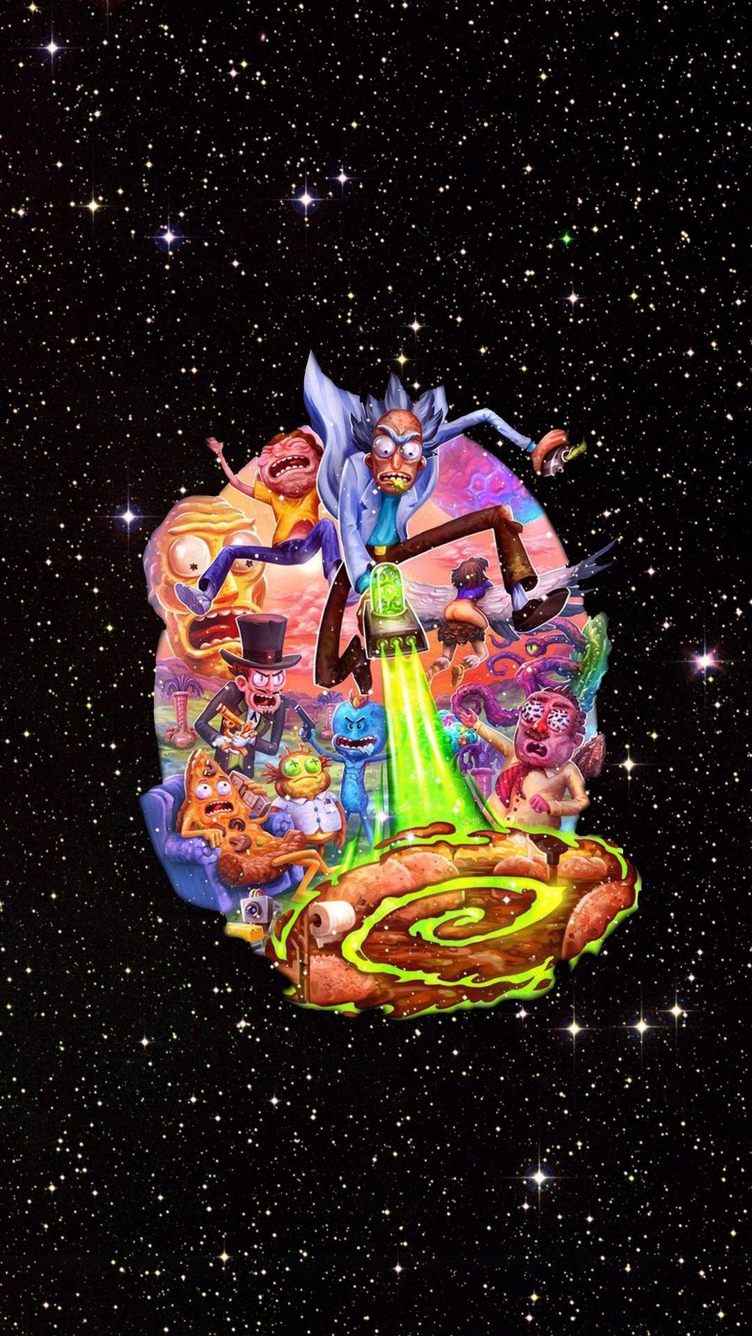 Rick and morty space wallpaper Galería