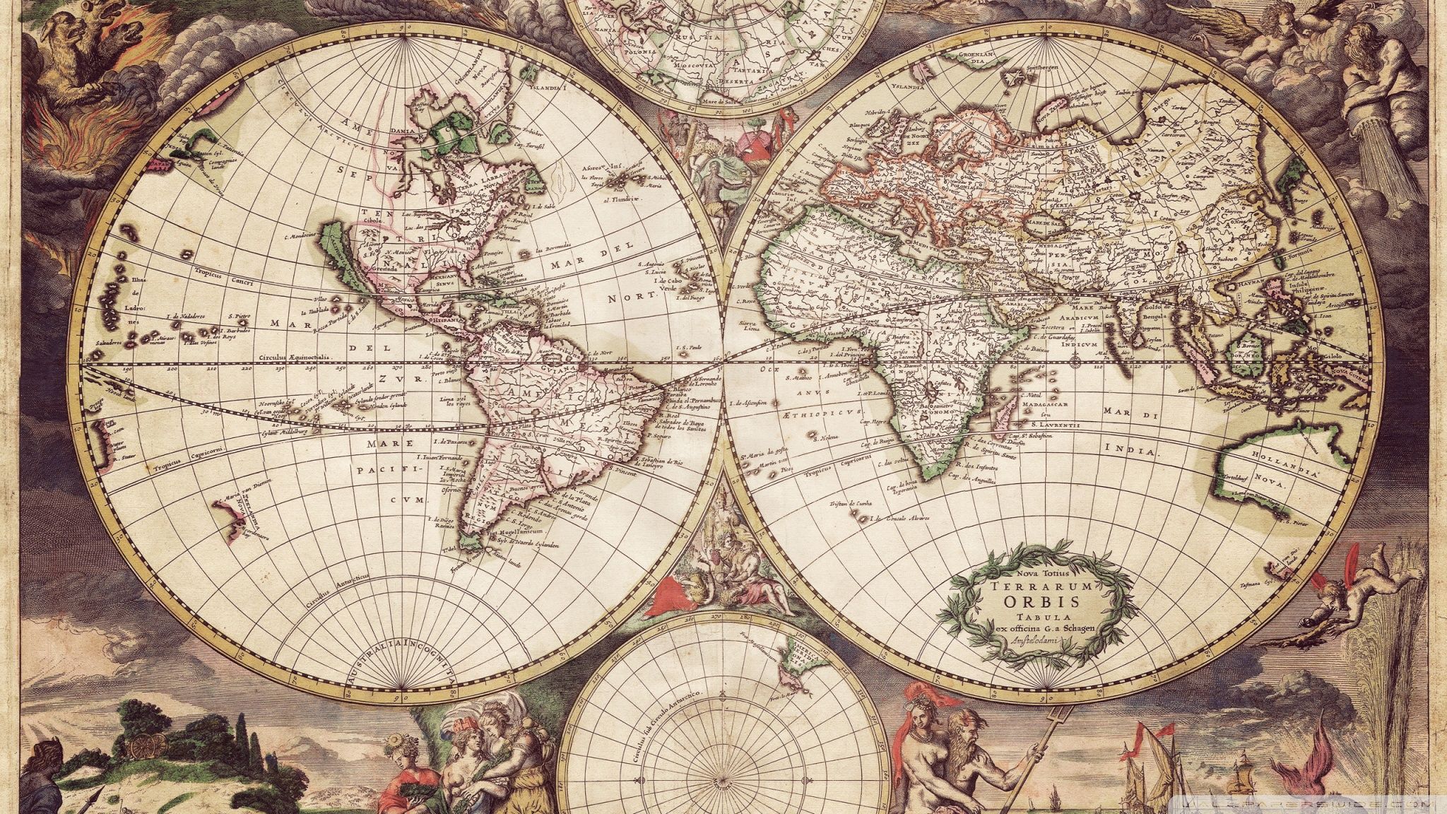 Old Earth Map ❤ Fondo de escritorio 4K HD para TV Ultra HD 4K • Amplia