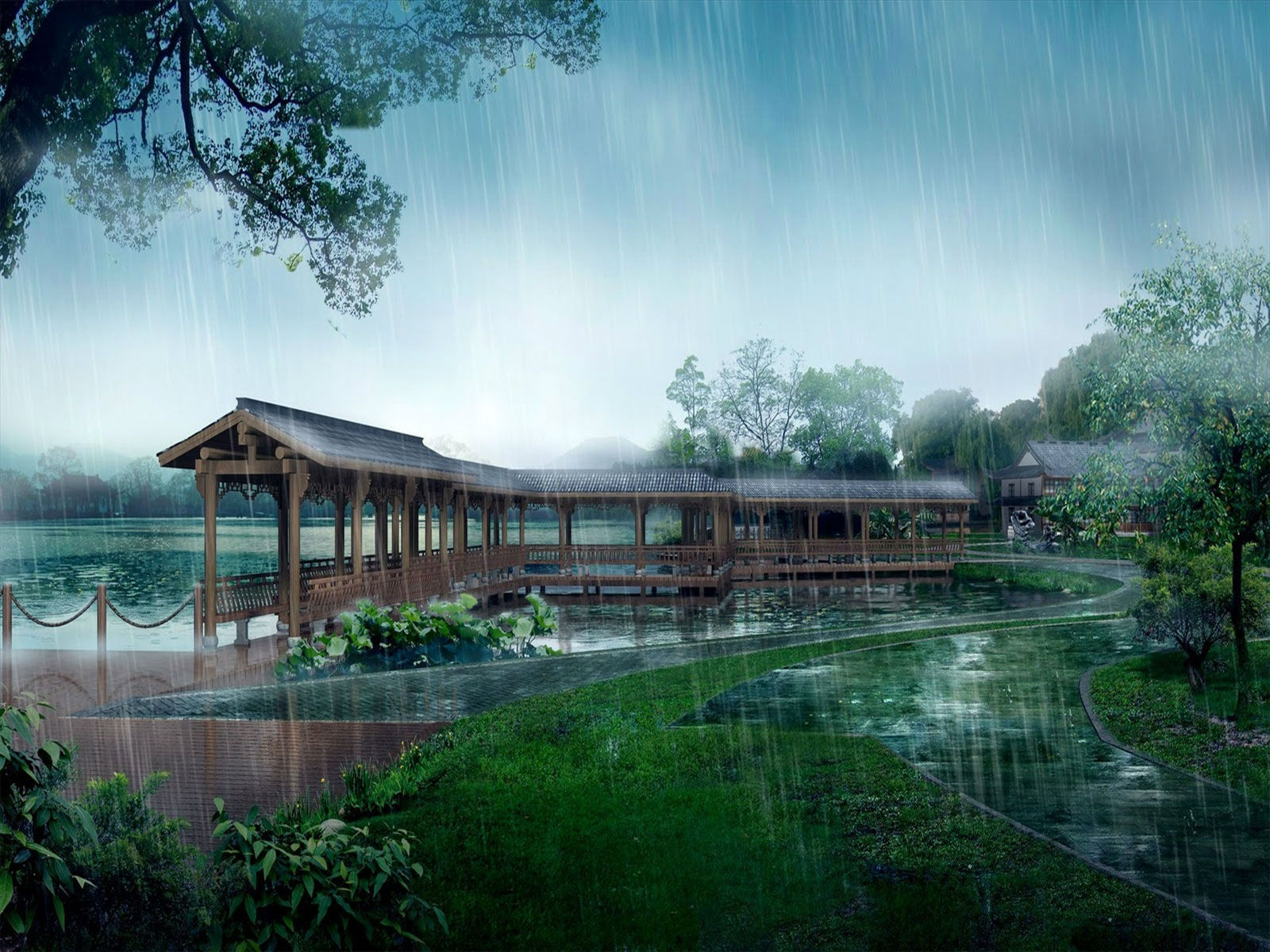 Fondo de pantalla de Japan Heavy Rain: Vea la imagen HD de Japan Heavy Rain