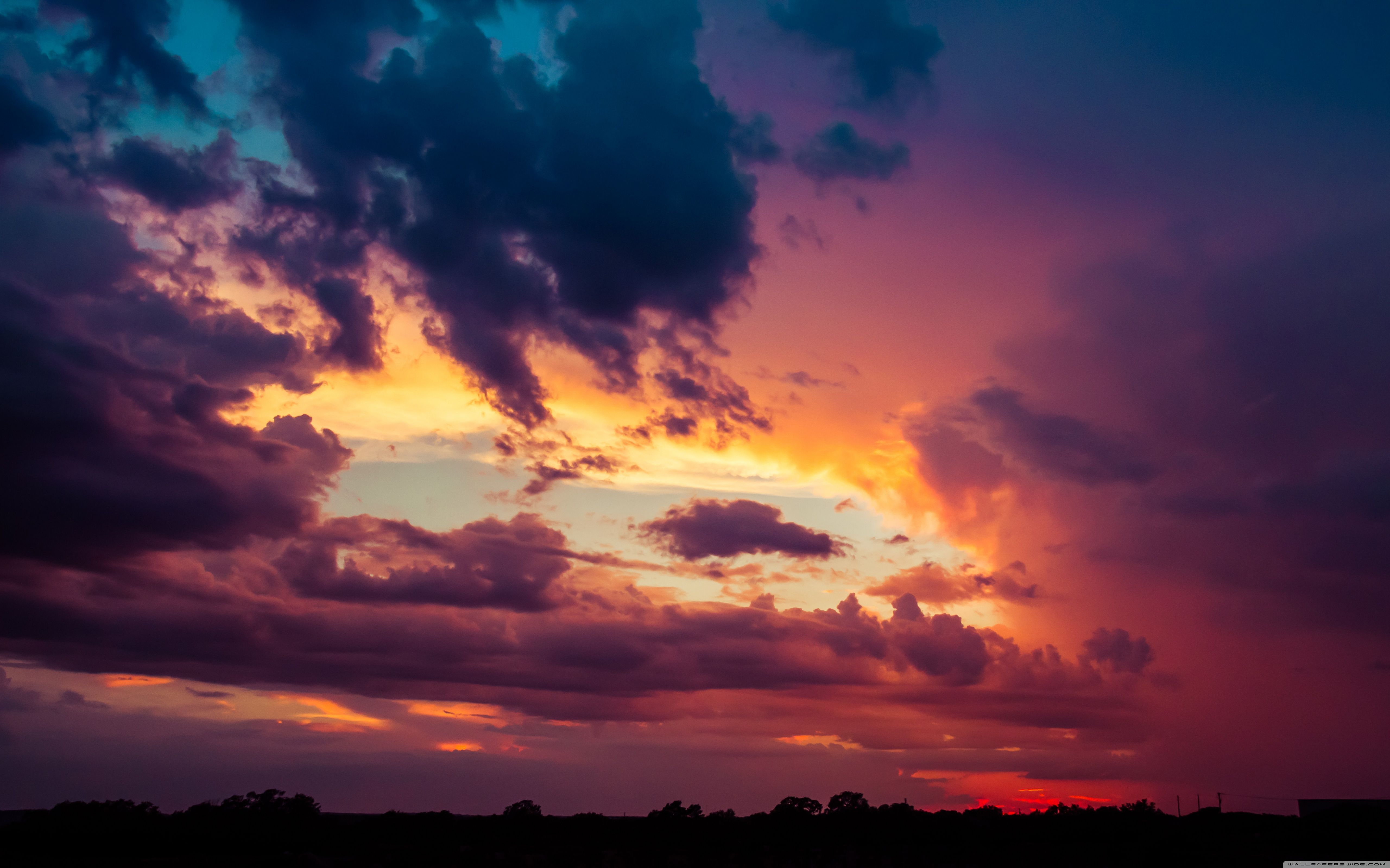 Más de 35 fondos de pantalla de nubes coloridas - Descarga