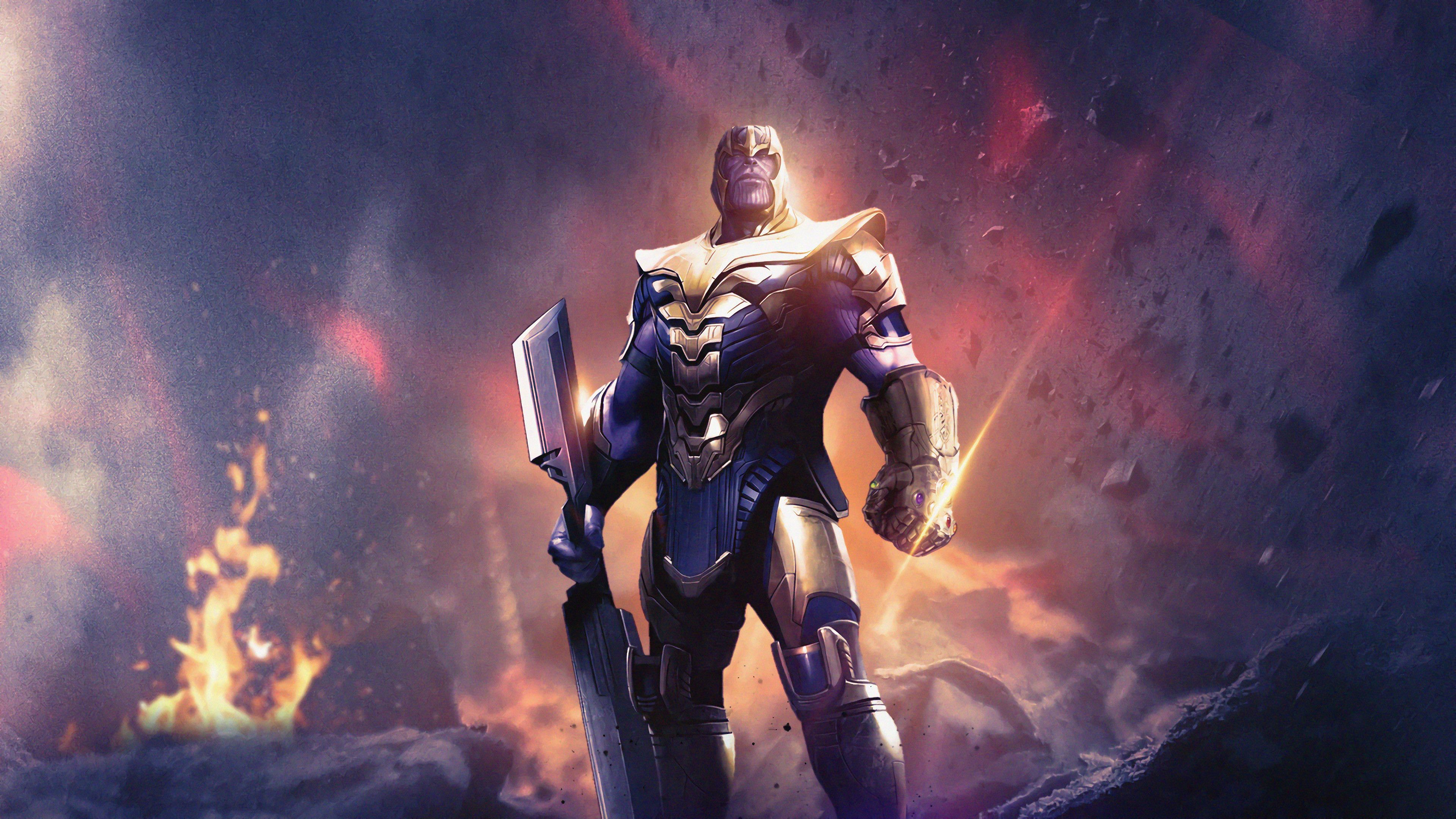 Avengers: Endgame Thanos Weapon Wallpaper 4k Ultra HD ID: 3092