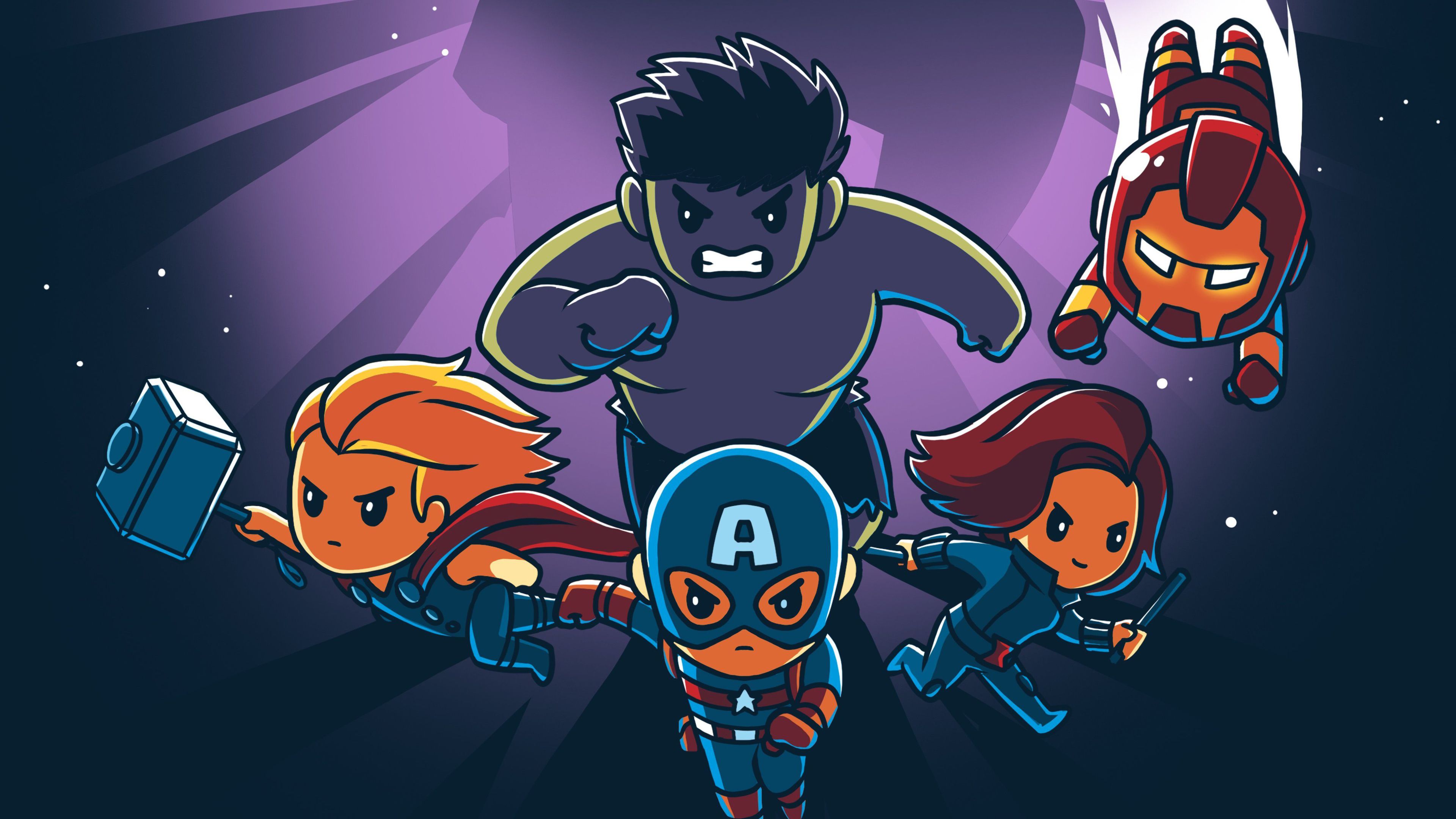 Fondos de Little Avengers - Animated Avengers Wallpaper Hd (# 57176