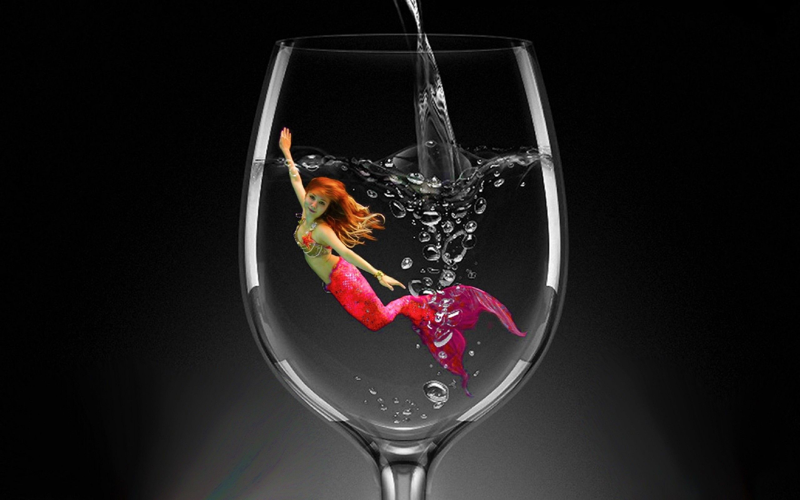 A Glass Of Mermaid Wallpaper HD Wallpapers Imágenes de escritorio Descargar