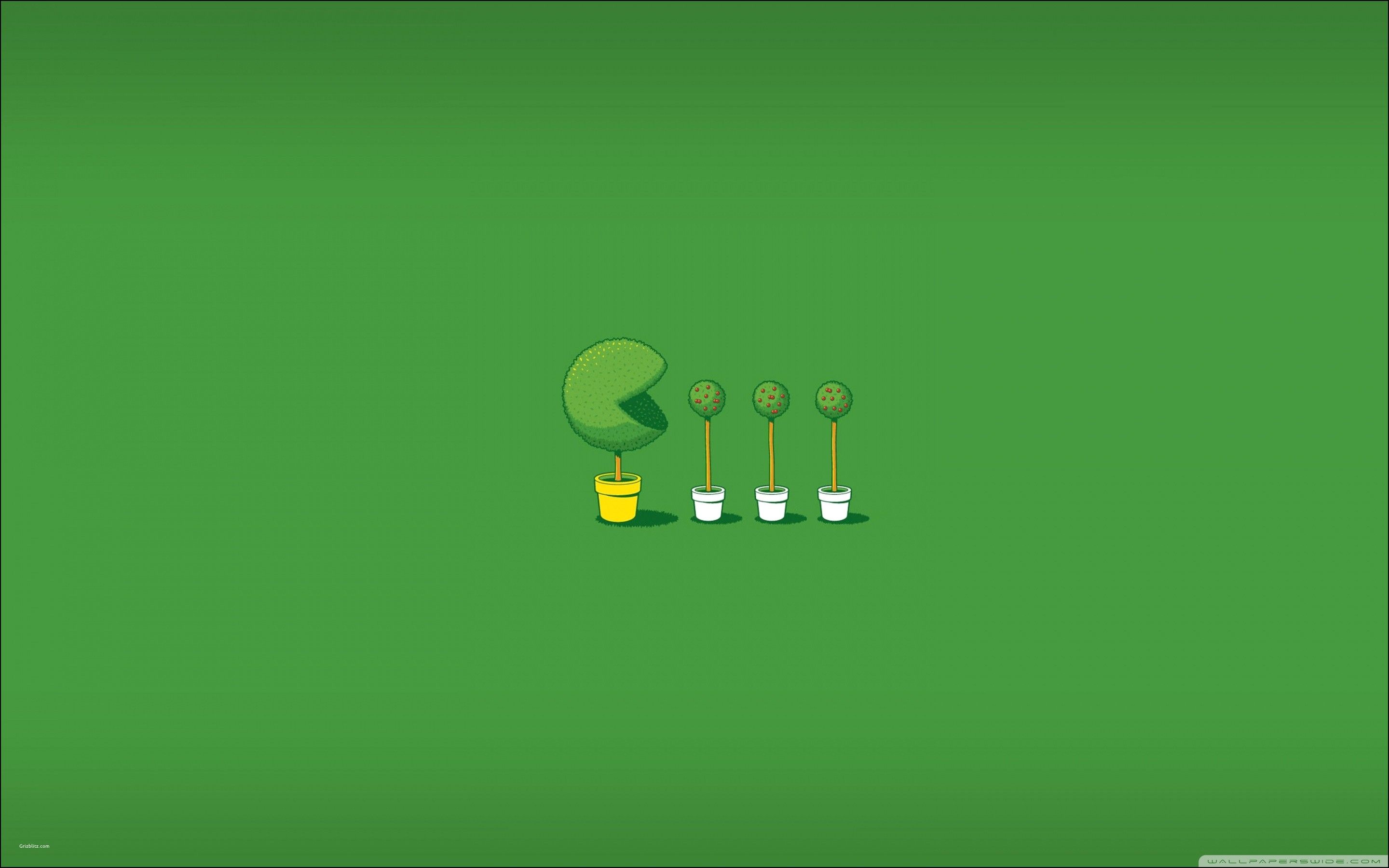 Imágenes divertidas Green Pacman Wallpapers | Grizblitz.com