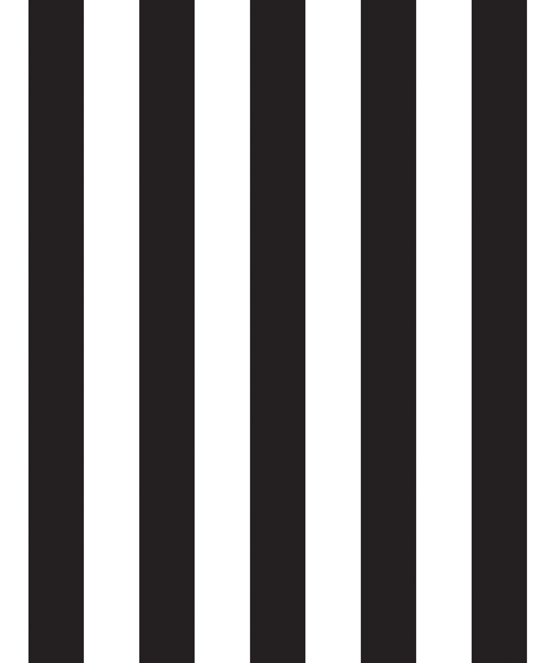 Papel pintado a rayas en blanco y negro, Ingrid & Mika | Milton y King