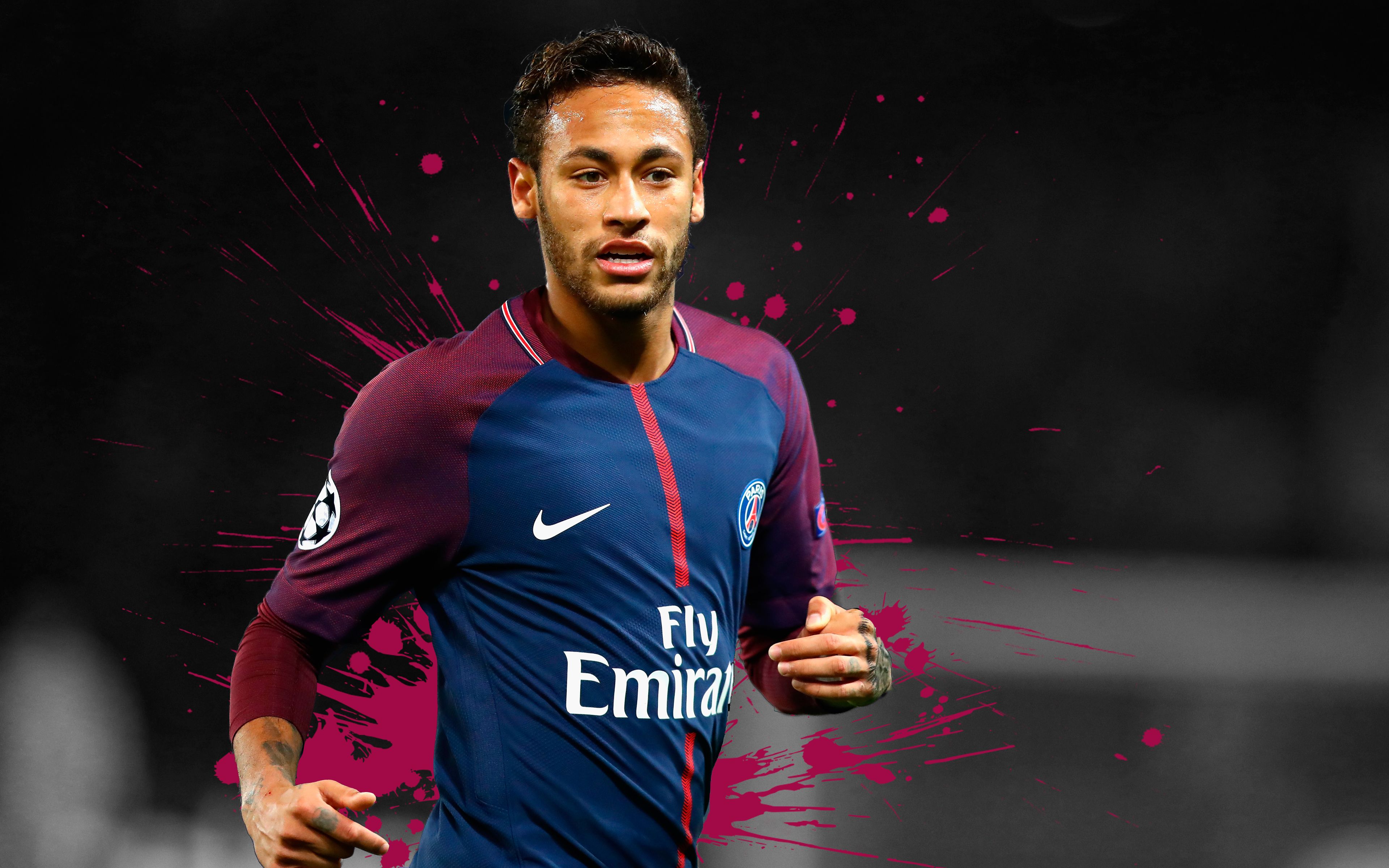 Neymar Jr - PSG 4k Ultra fondo de pantalla HD | Imagen de fondo | 3840x2400