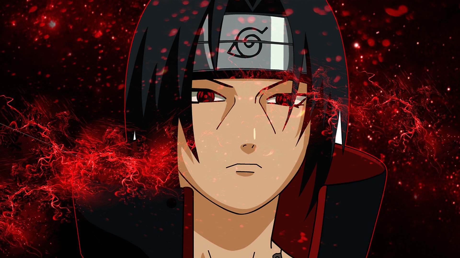 Fondo de pantalla de Itachi Uchiha, Anime, Naruto, Sharingan, Mangeke