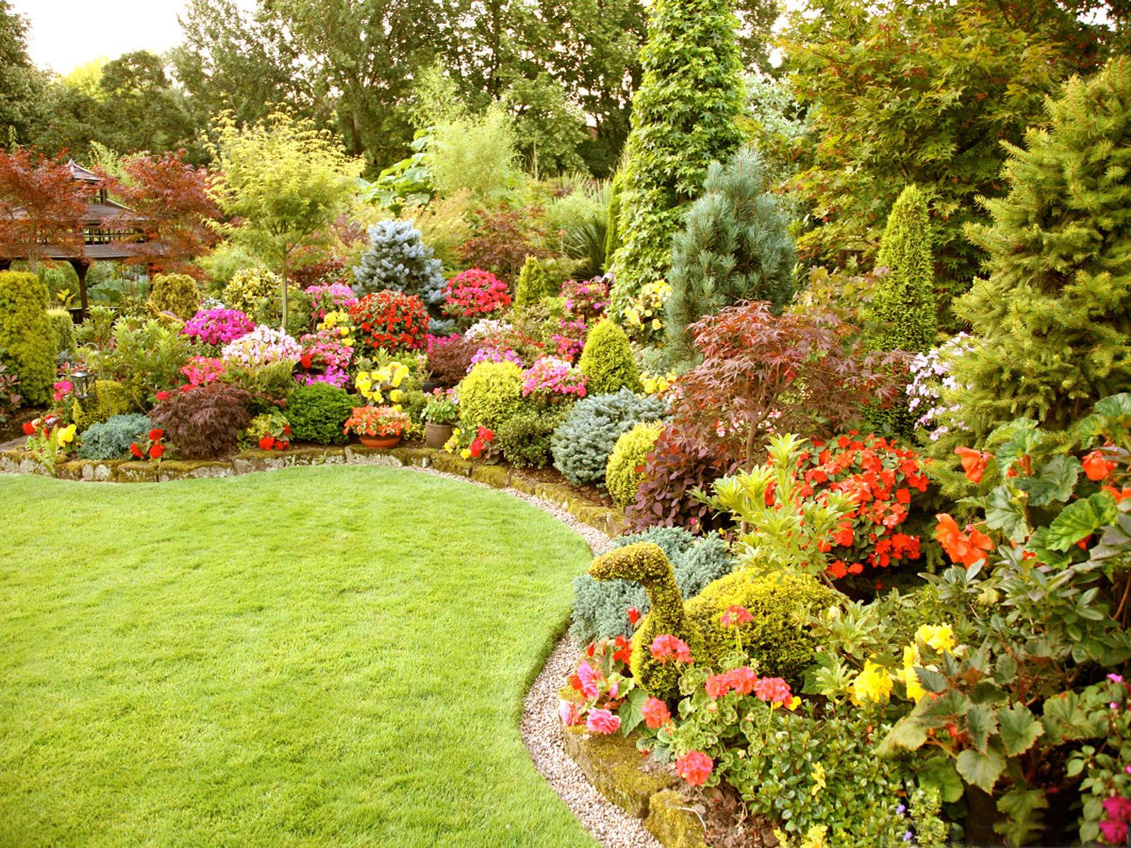 Fondos de pantalla de jardines con flores - FondosMil