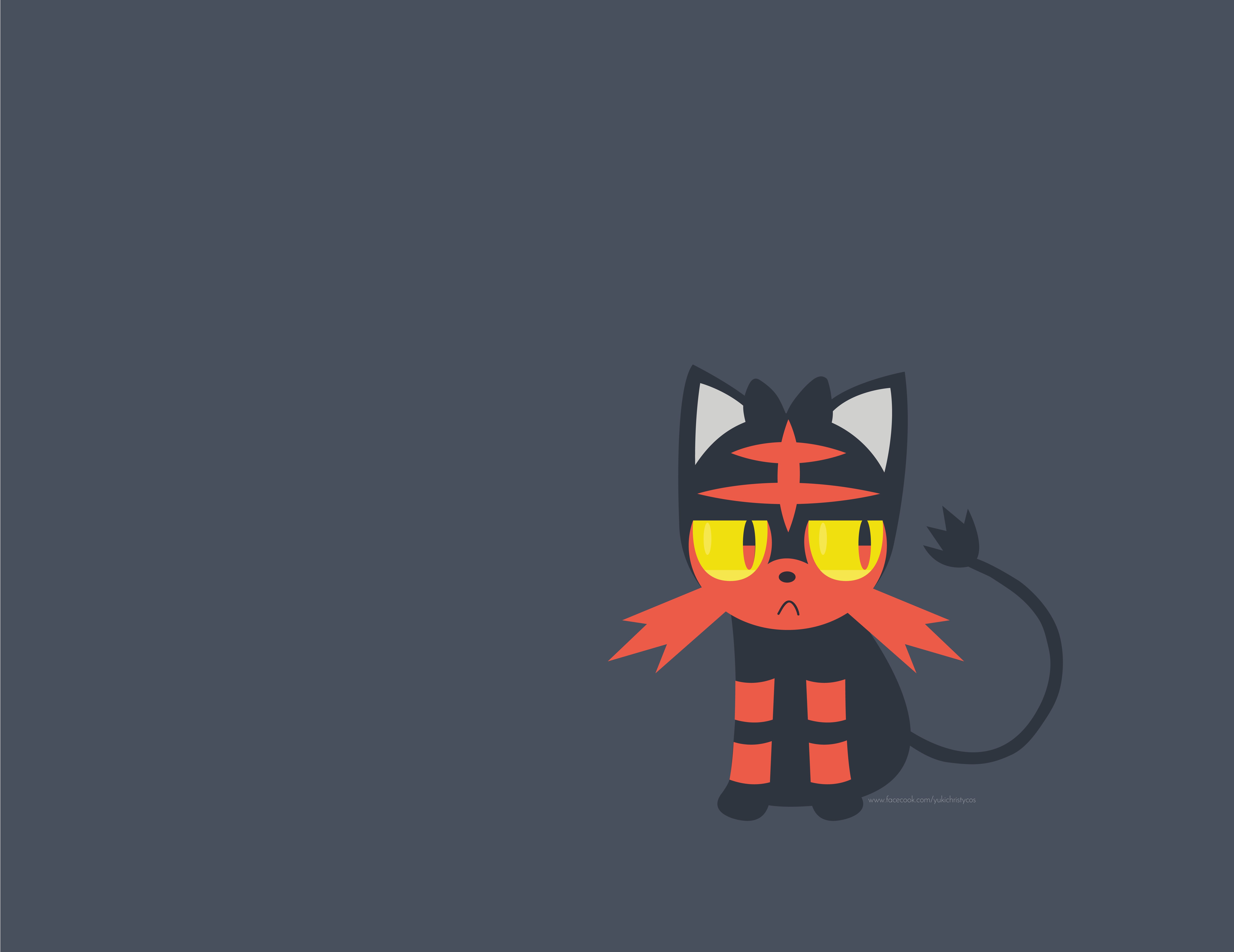 Pokémon Sol y Luna - Litten Wallpaper - Imgur