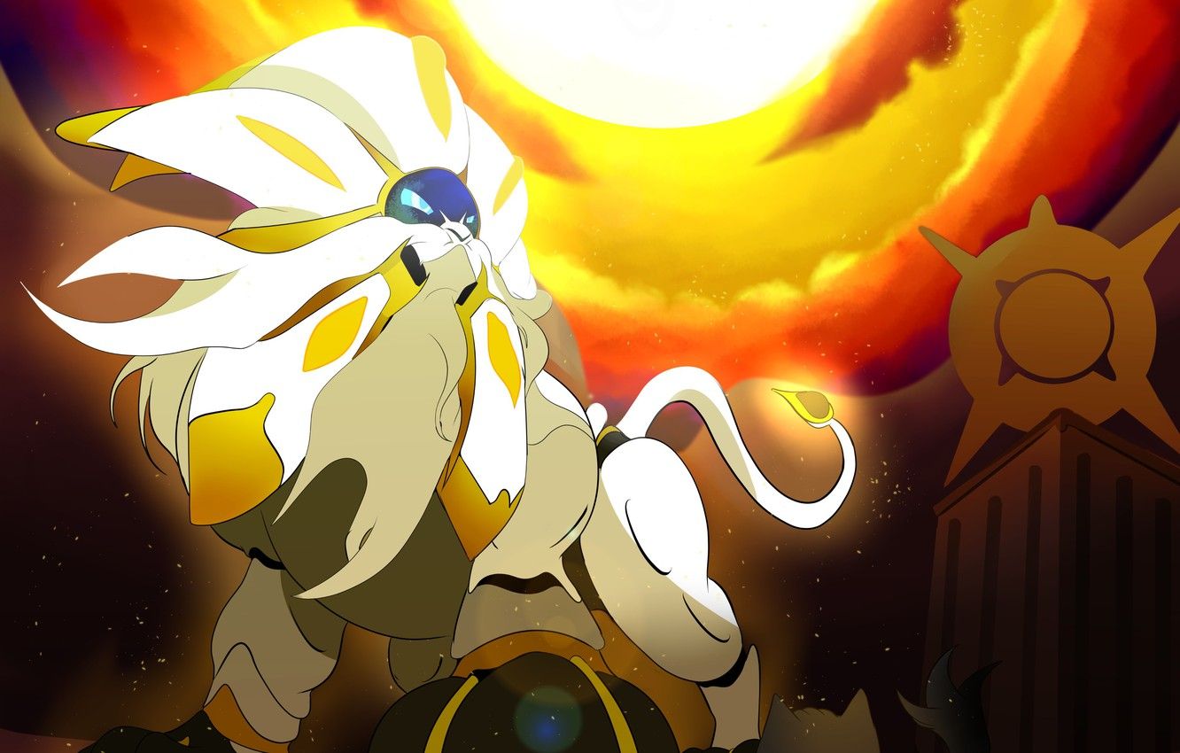 Juego de fondo de pantalla, nada, gato, león, sol, Pokémon, Pokémon Sol y Luna