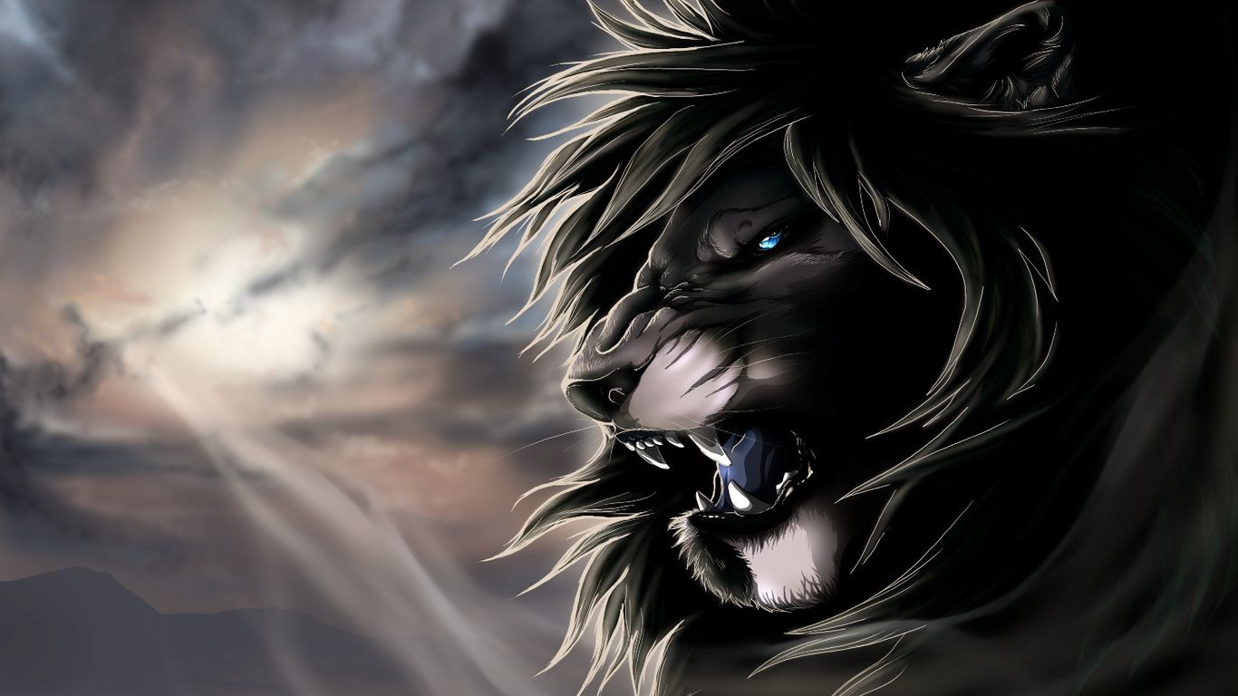 44+] Fondo de pantalla de Black Lion HD