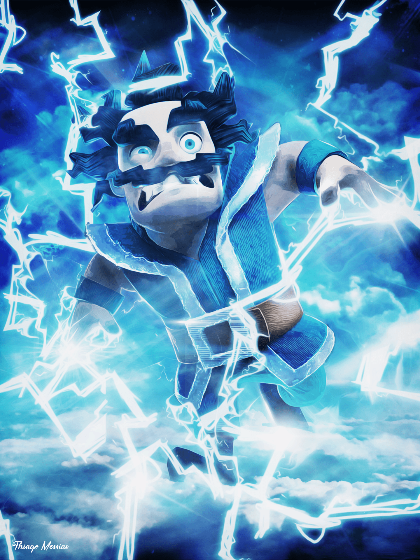 ARTE] El fondo de pantalla Electro Wizard! : ClashRoyale