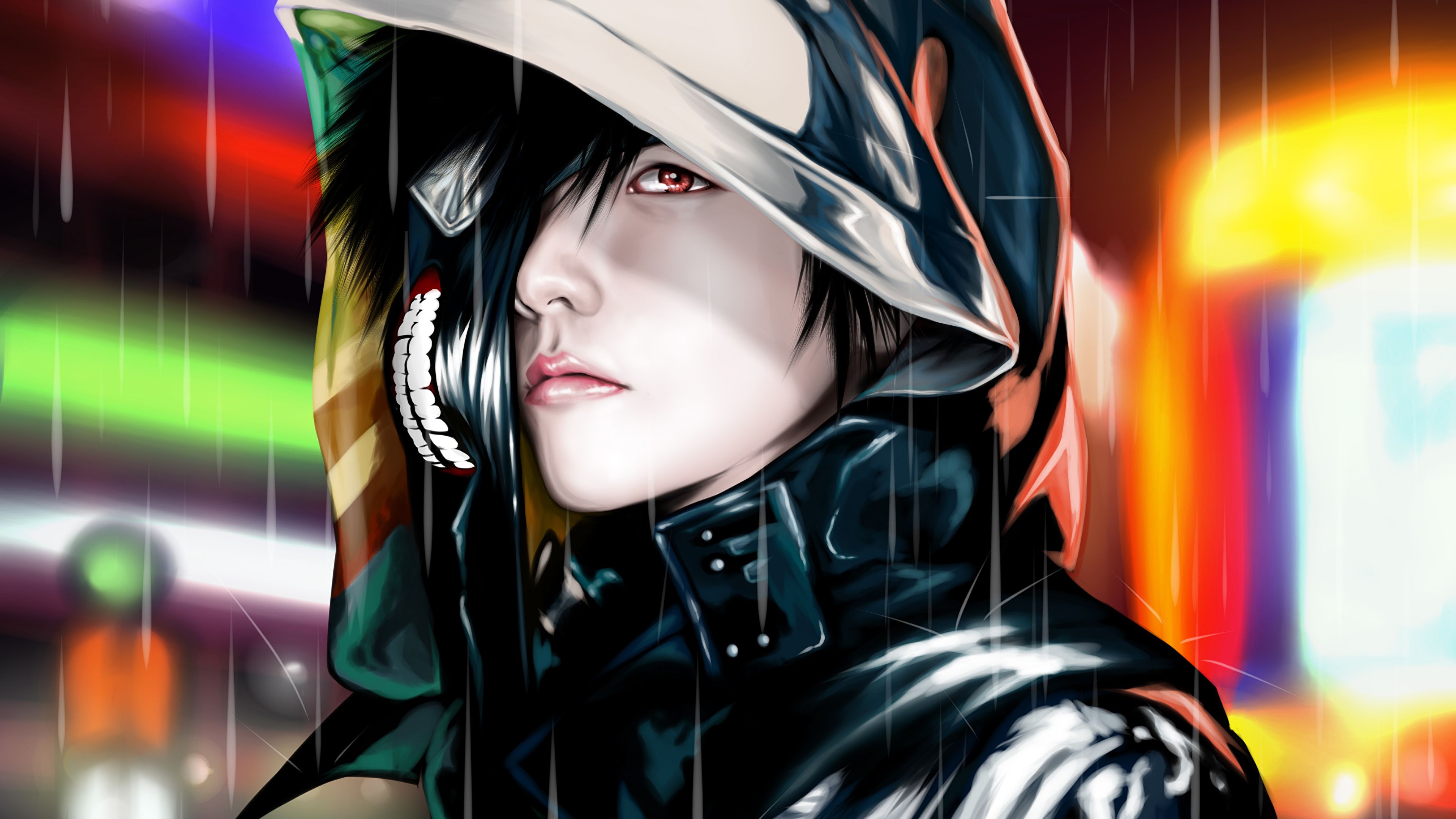 Película, Ilustración, Hombre, Chica, Tokyo Ghoul 4K Ultra HD Wallpaper