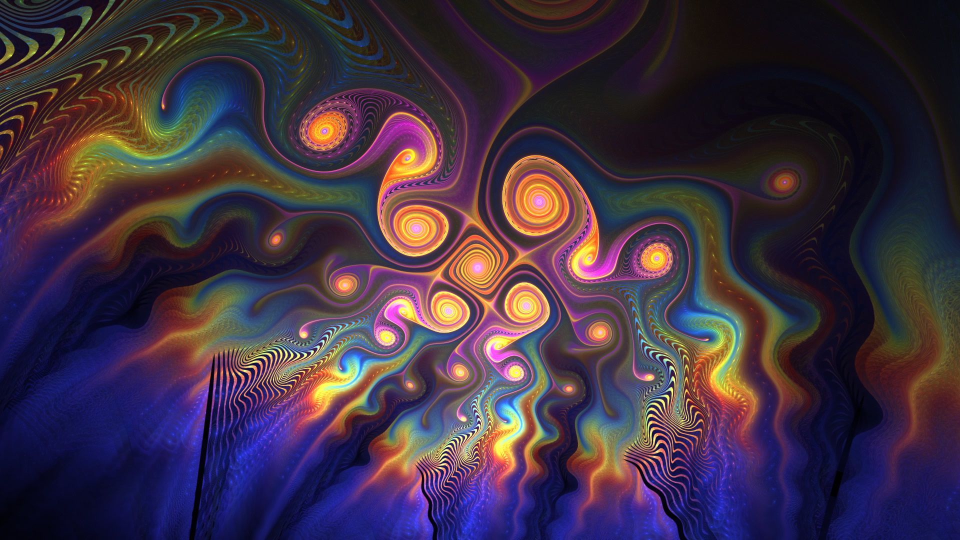 HD Fractal Wallpapers - WallpaperSafari | Fractales en 2019 | Trippy