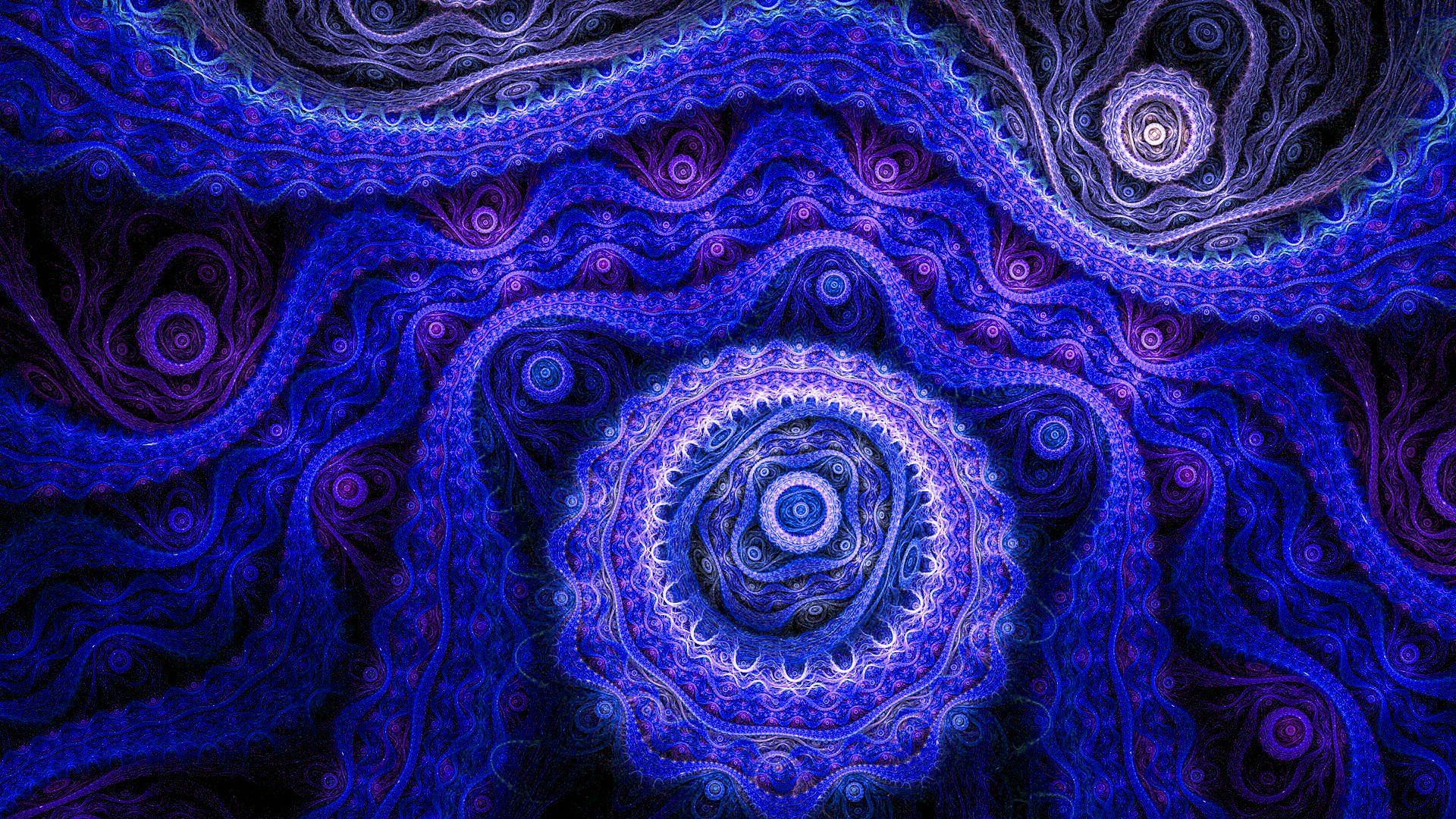 Más de 50 fondos de pantalla de Blue Fractal - Descarga
