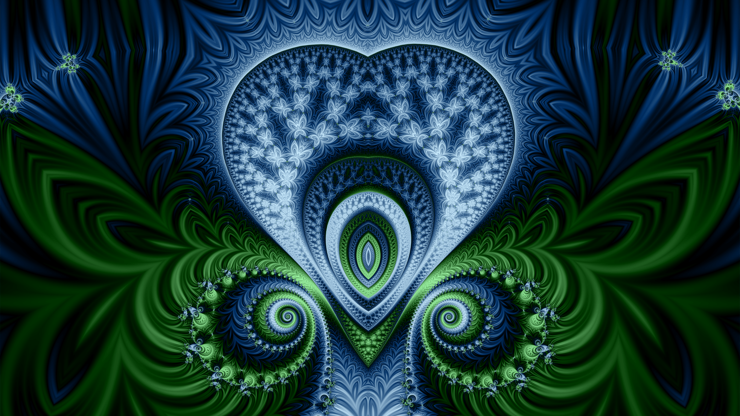 Druida Fractal fondo de pantalla | Ideas para la casa | Fondo de pantalla de hoja verde
