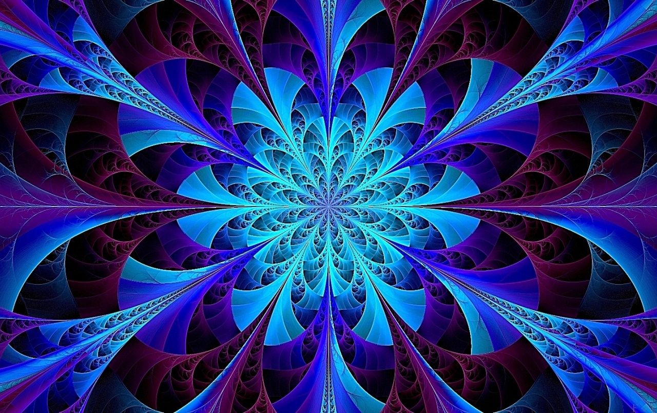 Blue Kaleidoscope Fractal fondos de pantalla | Caleidoscopio Azul Fractal