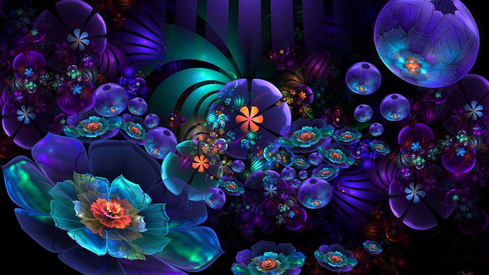 Colorido, Fondo de pantalla móvil, Neón, Fondos de pantalla HD, fractal, - Fractal