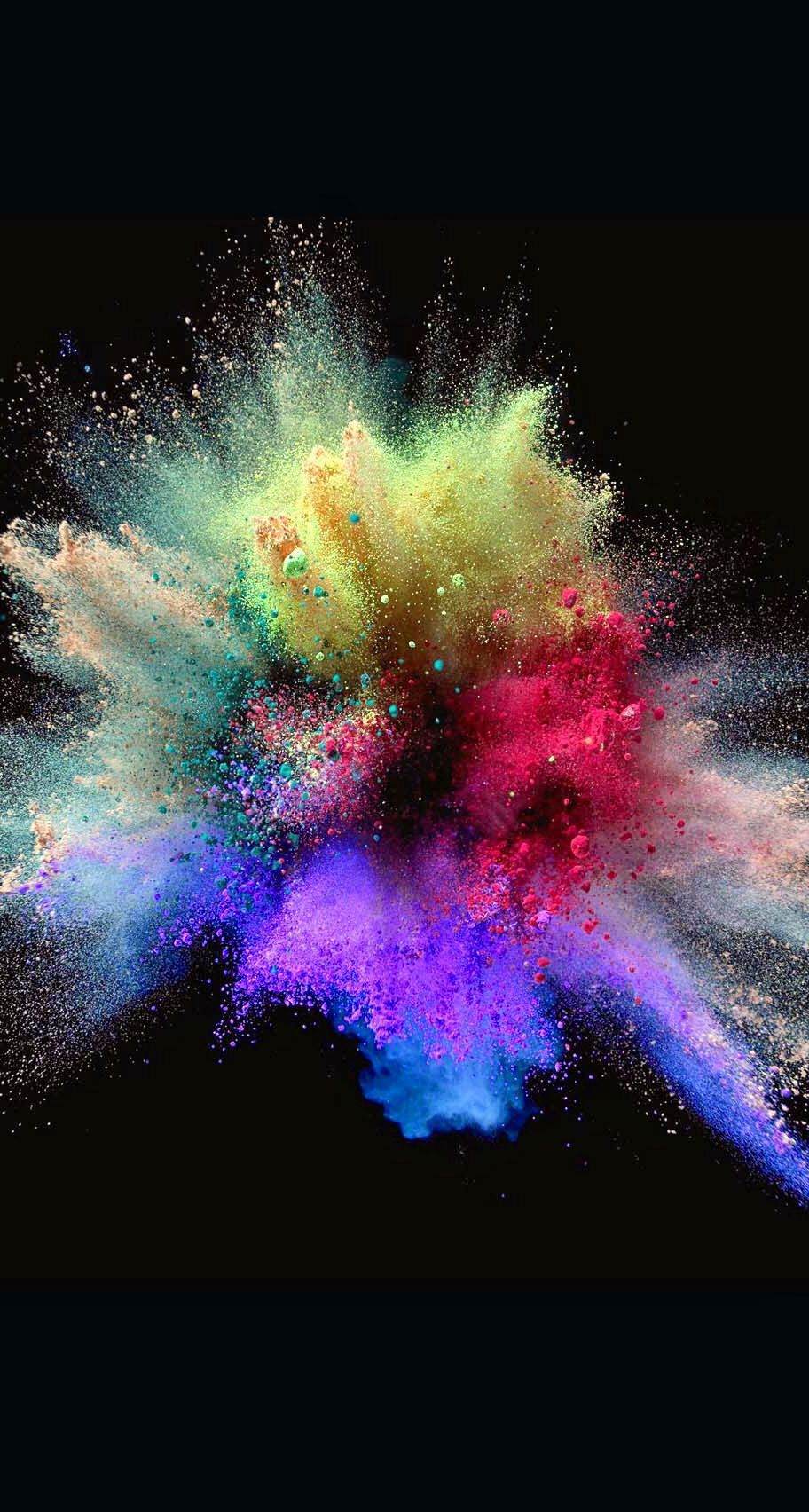 Explosión de tiza | Arte | Fondo de pantalla hd, polvo de color, color