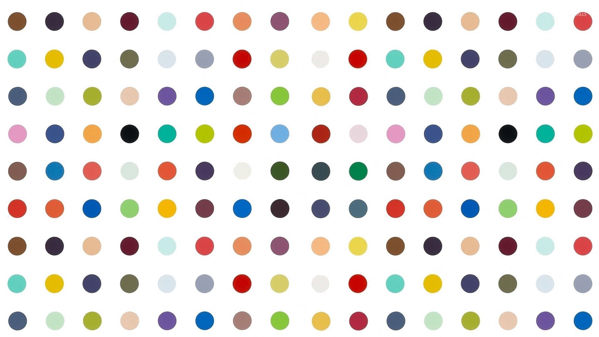 Fondo de pantalla de lunares de colores - Fondos de pantalla vectoriales - # 25647