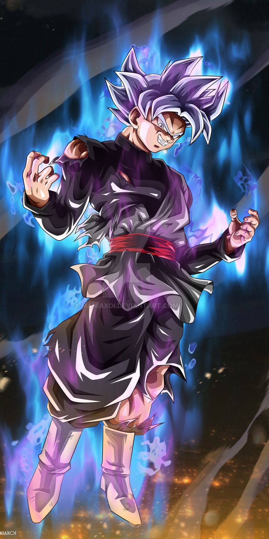 Goku Black [900x1800] + fondo de pantalla en vivo en los comentarios: iWallpaper