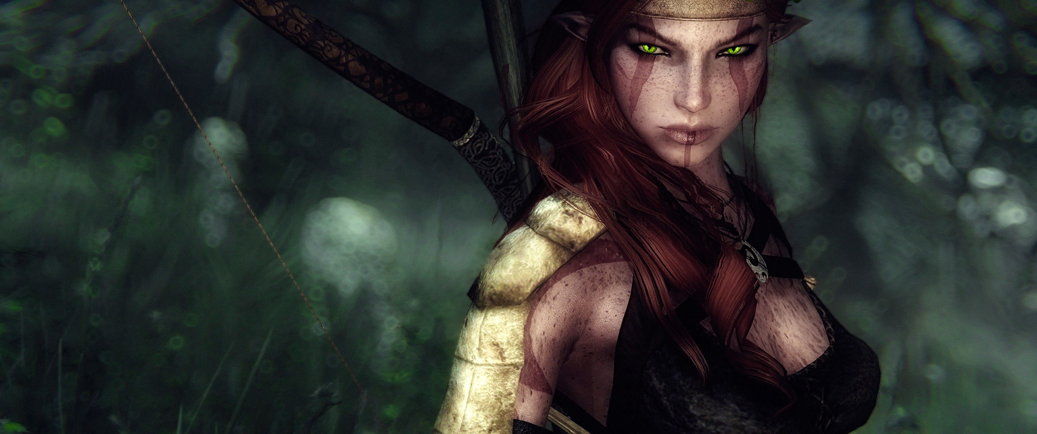 Fondos de pantalla: bosque, césped, cabello negro, selva, ENB, árbol, niña