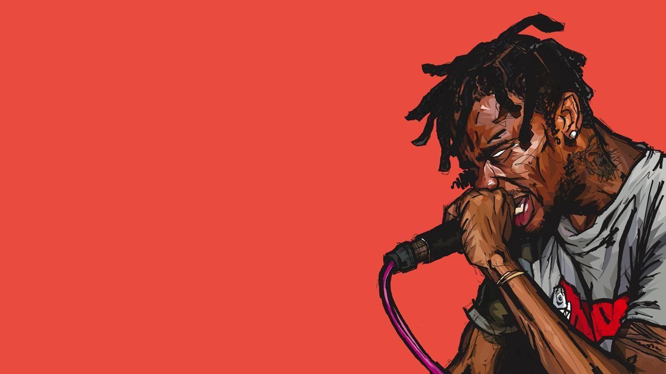 Fondo de pantalla de Travis Scott 1366x768