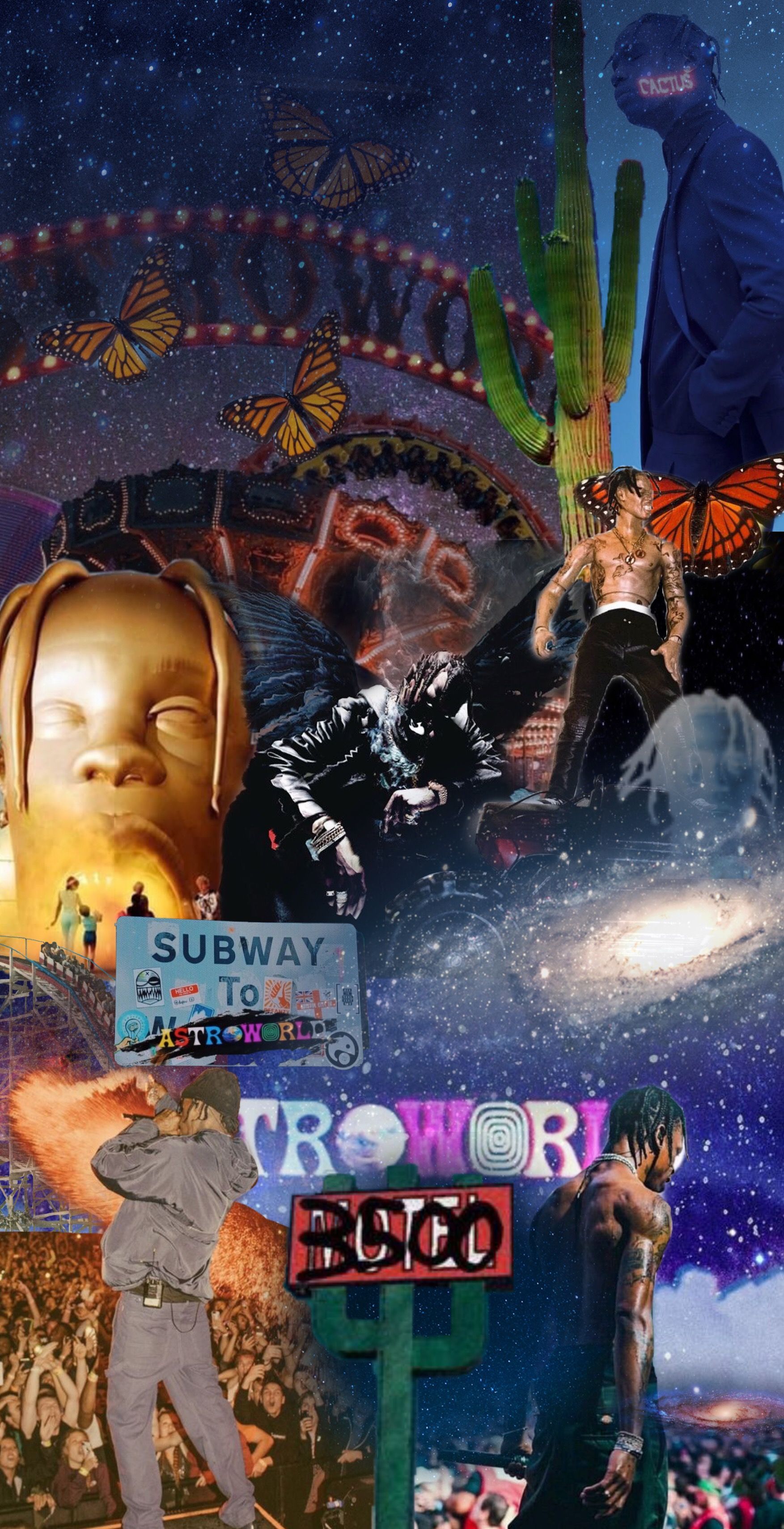 Fondo de pantalla de Travis Scott 1753x3417