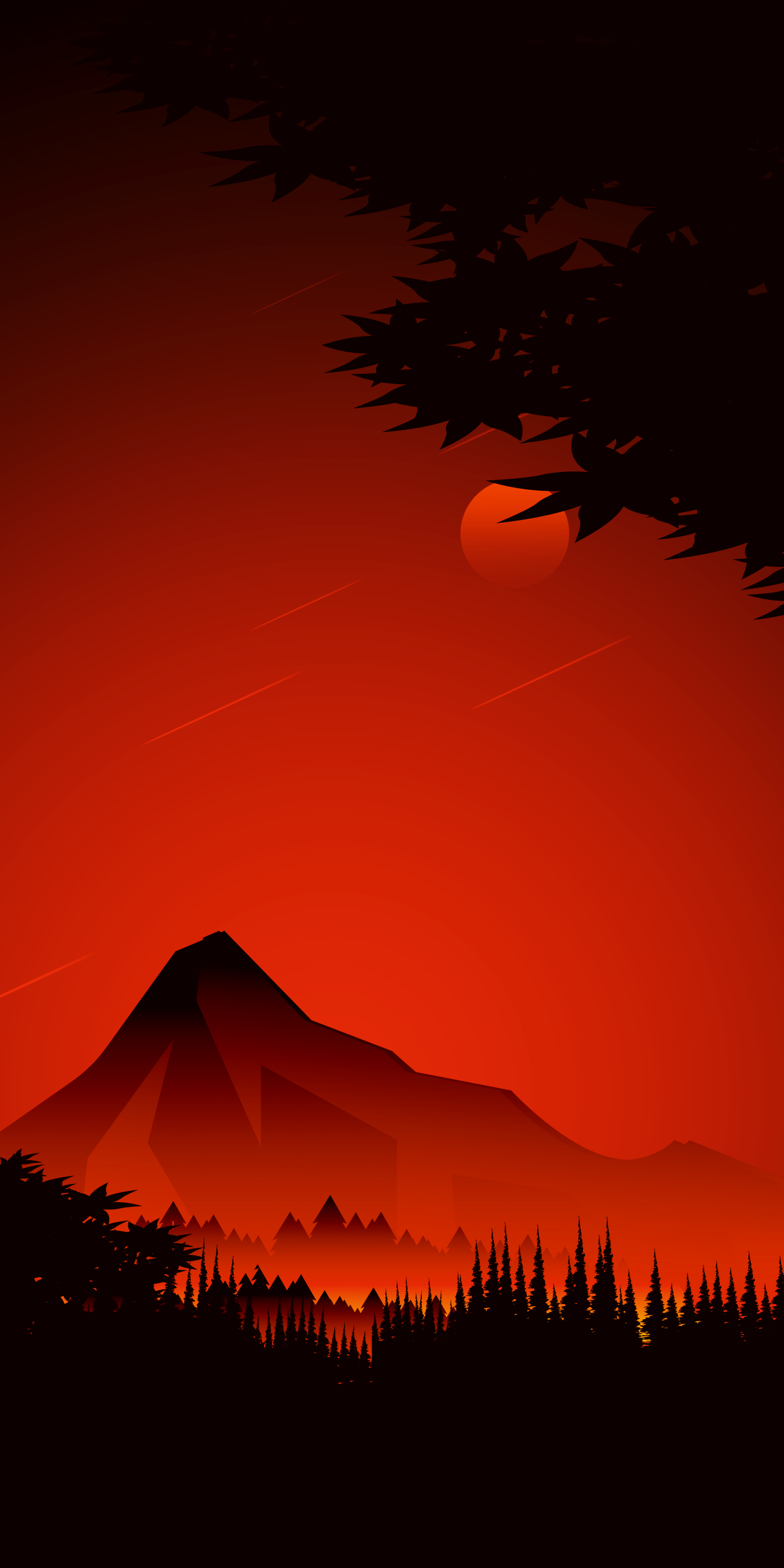 Fondo de pantalla  naranja liso 1500x3000