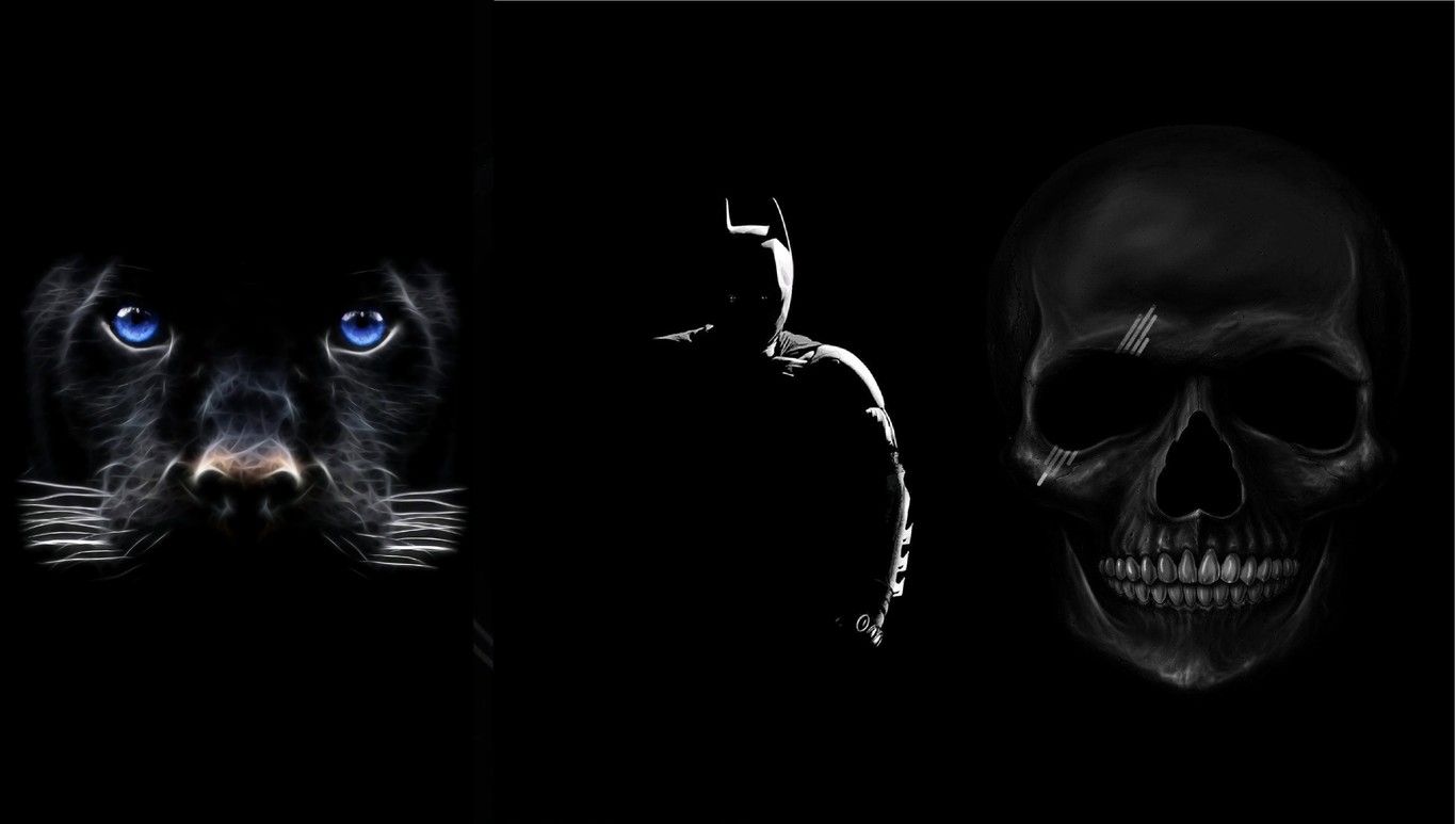 Fondo de pantalla  negro liso 1366x773