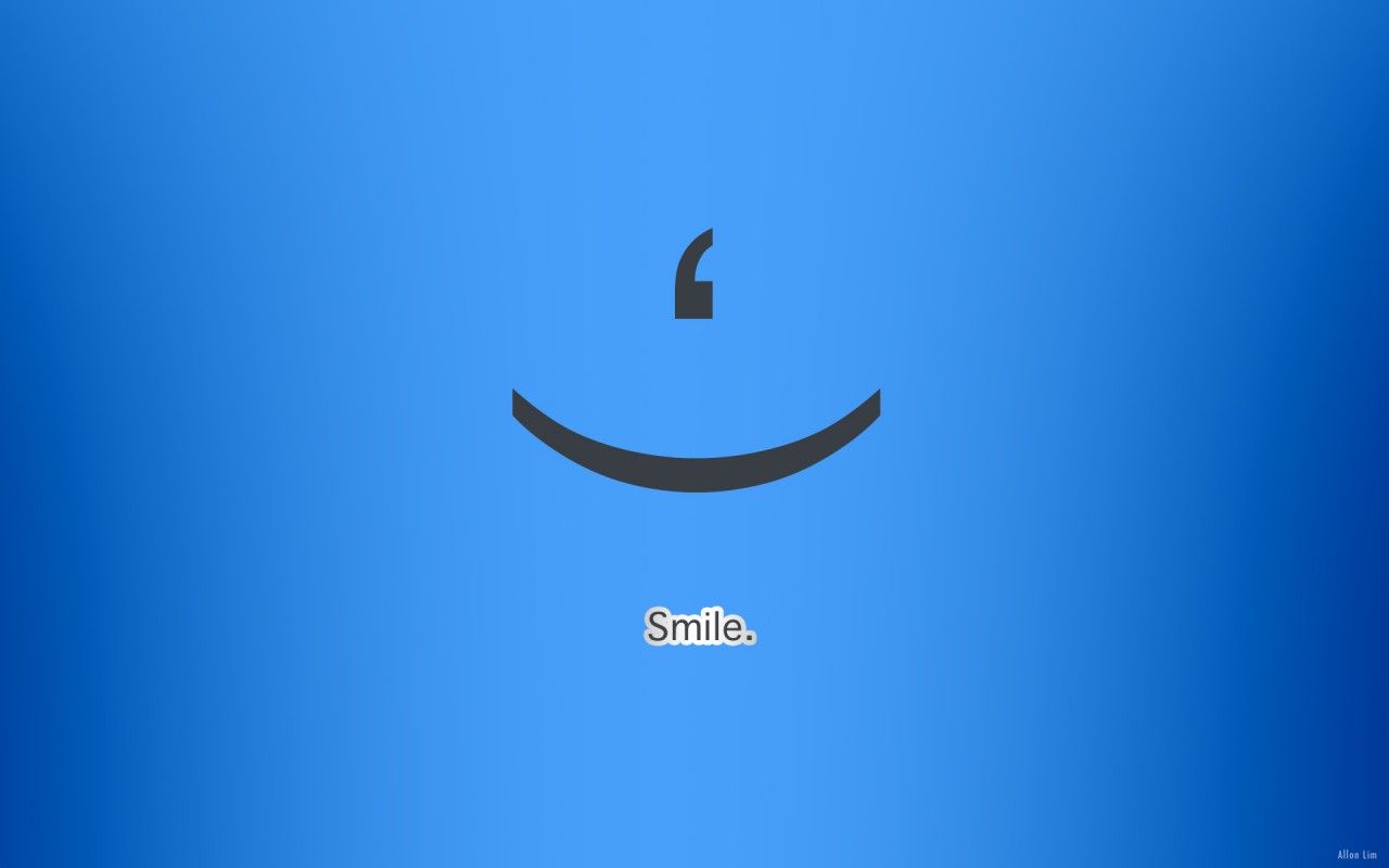 Fondo de pantalla de sonrisa 1280x800