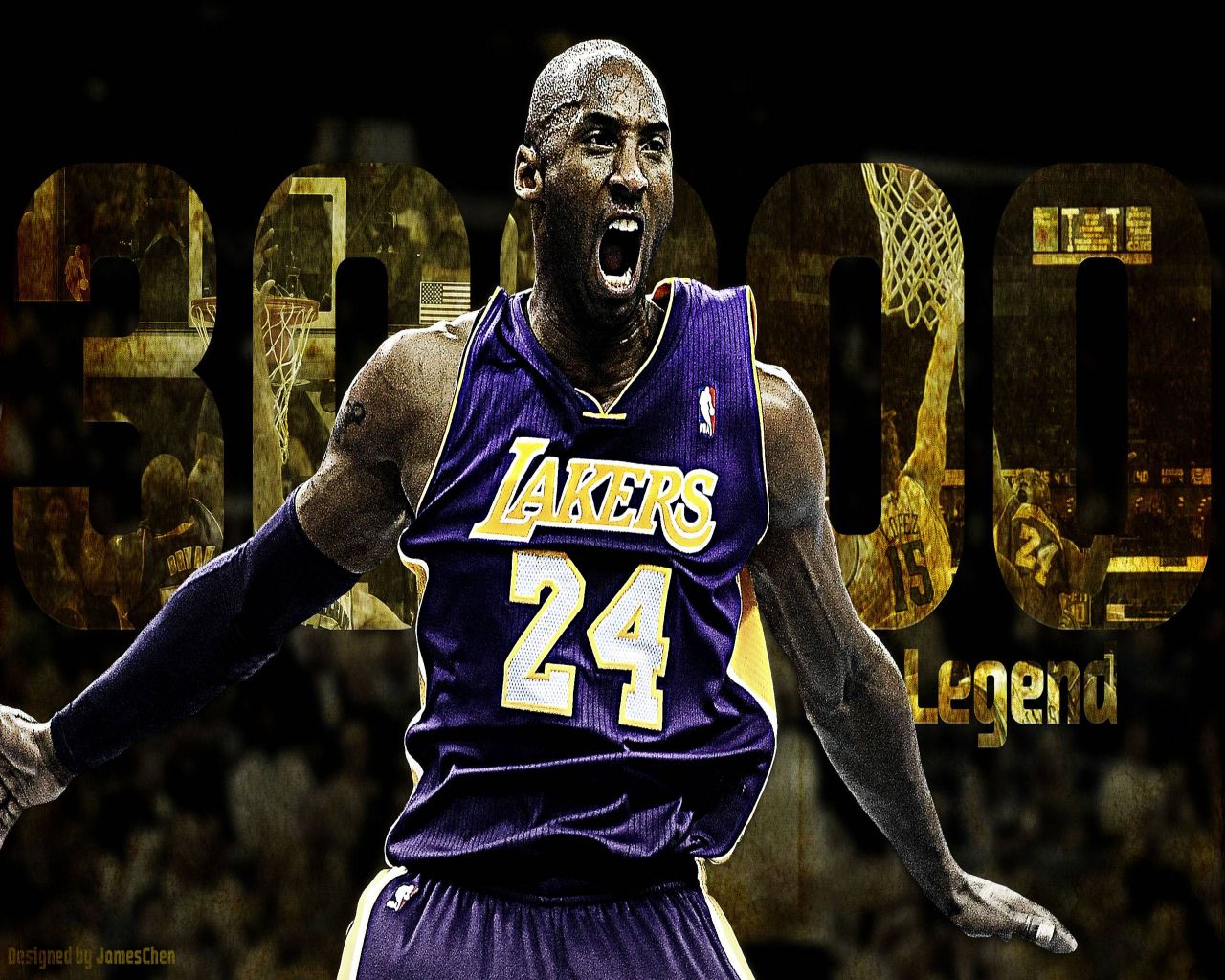 Fondo de pantalla de Kobe Bryant 1280x1024