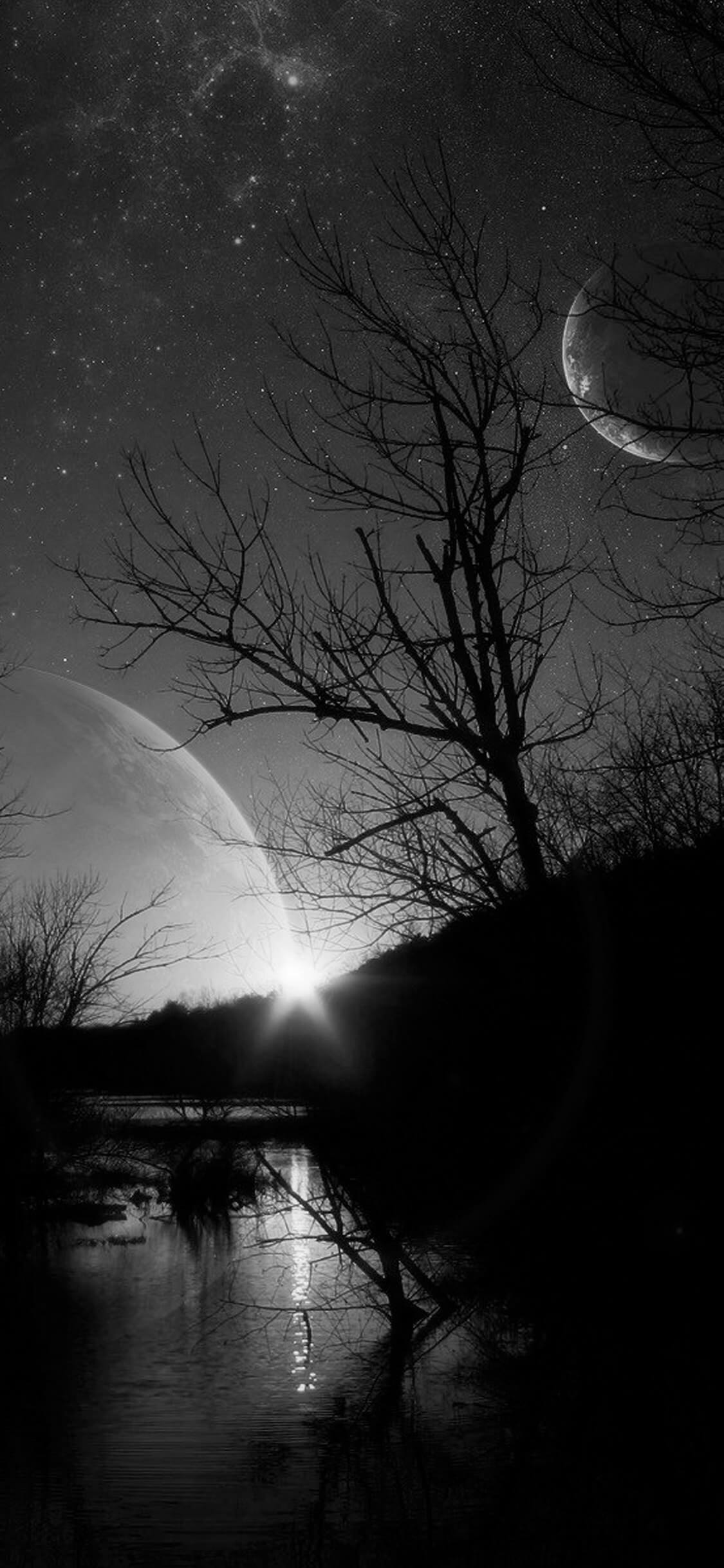 Fondo de pantalla  negro para iPhone 1125x2436