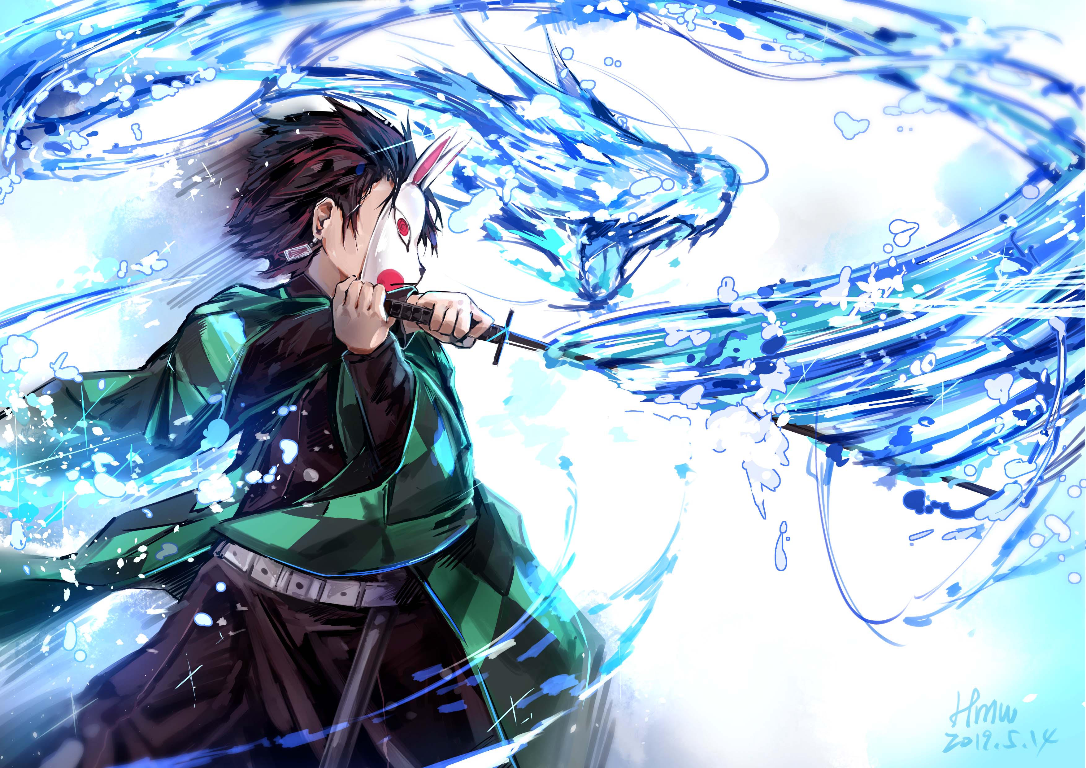 Fondo de pantalla de Kimetsu no Yaiba 3508x2480
