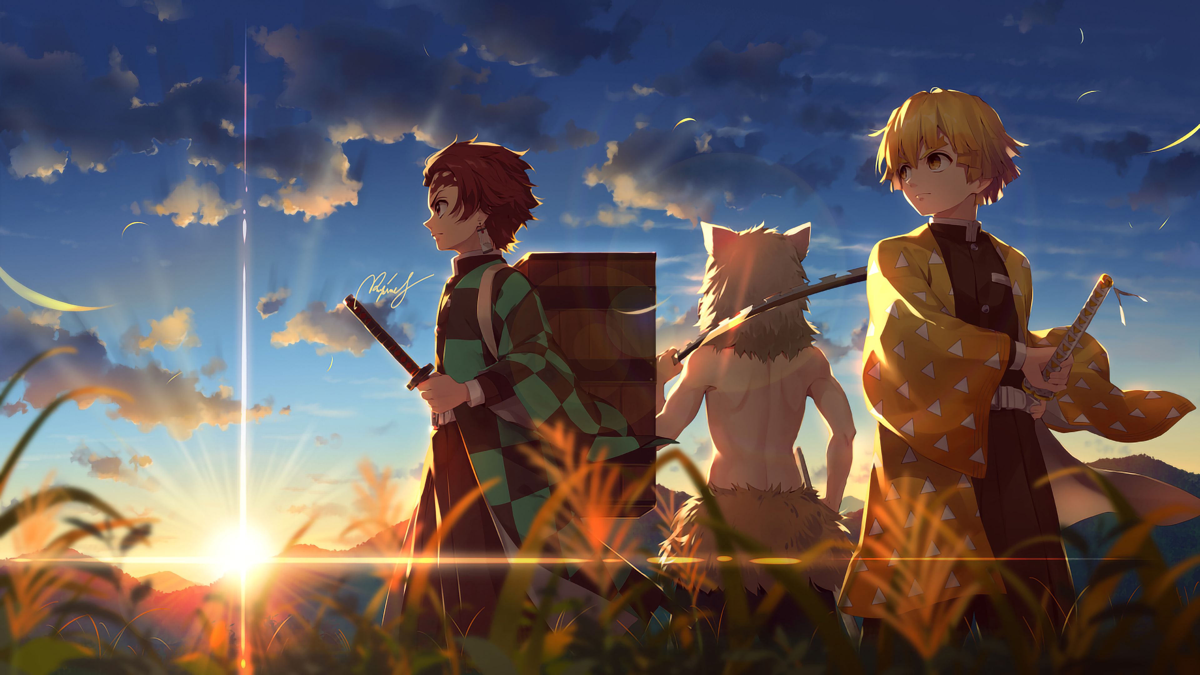 Fondo de pantalla de Kimetsu no Yaiba 3840x2160