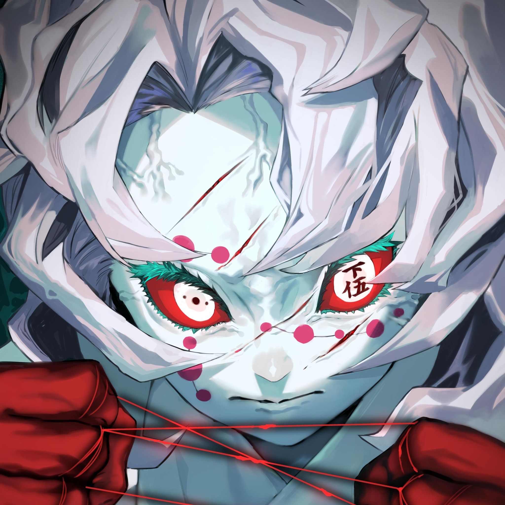 Fondo de pantalla de Kimetsu no Yaiba 2048x2048