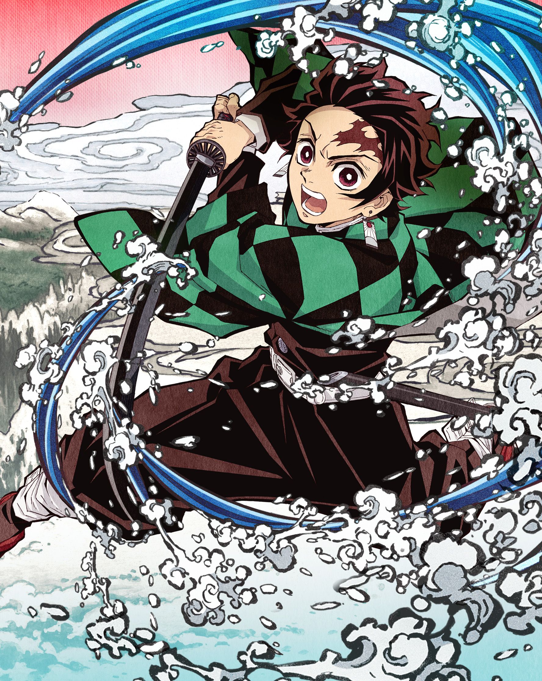 Fondo de pantalla de Kimetsu no Yaiba 1776x2231