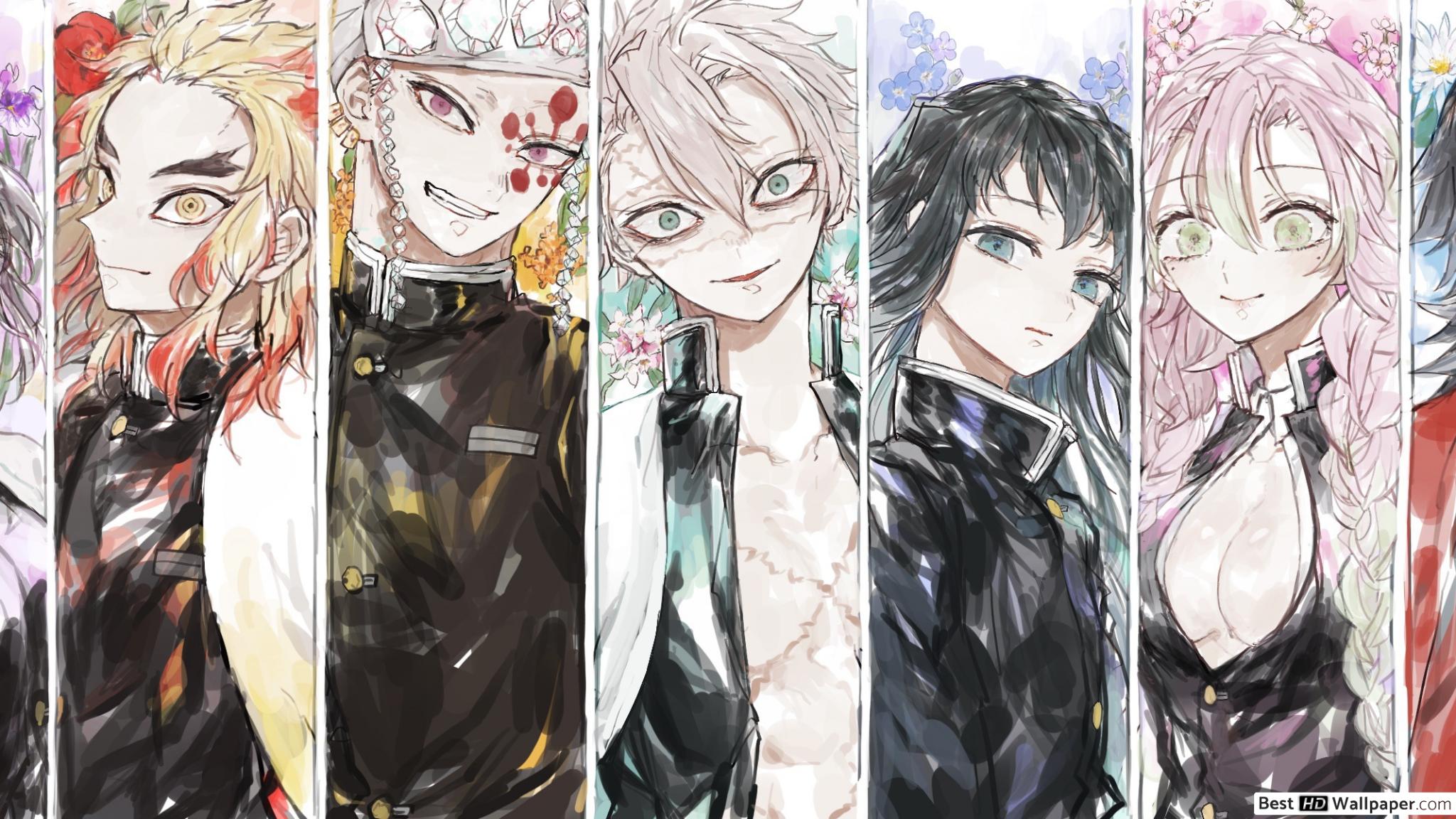 Fondo de pantalla de Kimetsu no Yaiba 2048x1152
