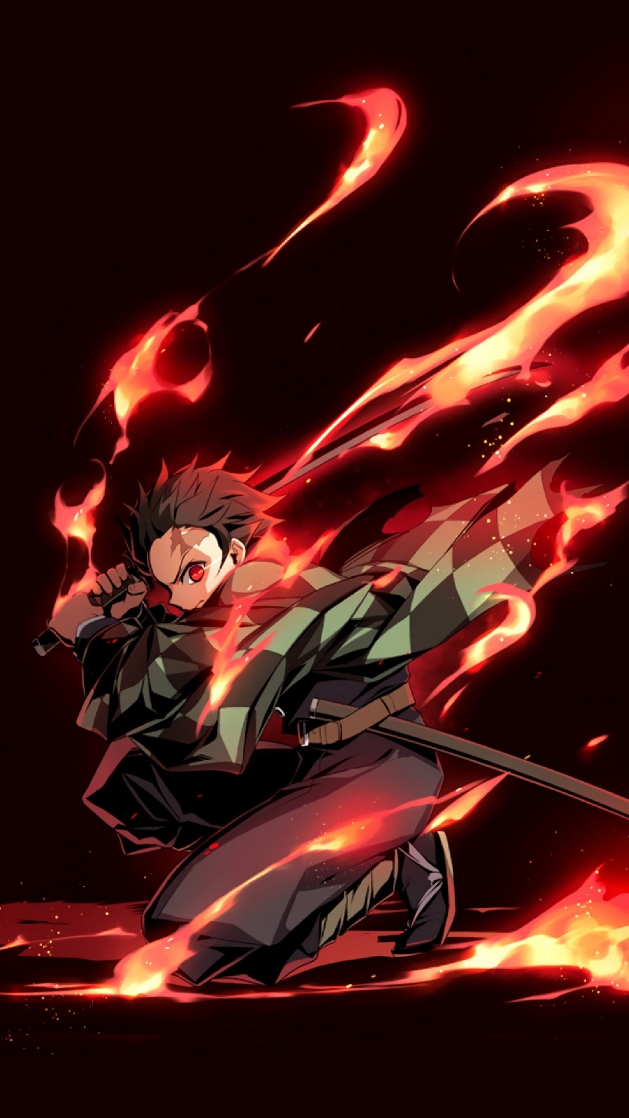 Fondo de pantalla de Kimetsu no Yaiba 2160x3840