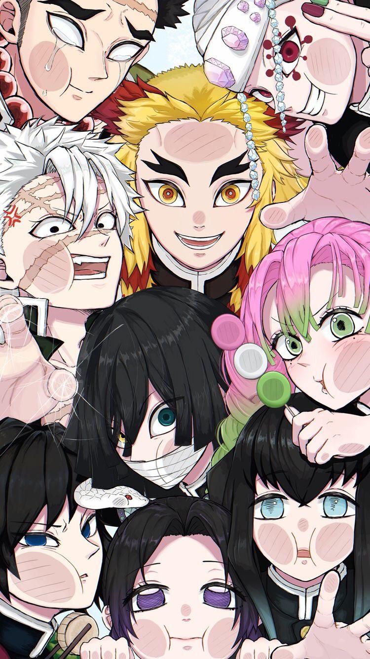 Fondo de pantalla de Kimetsu no Yaiba 750x1335