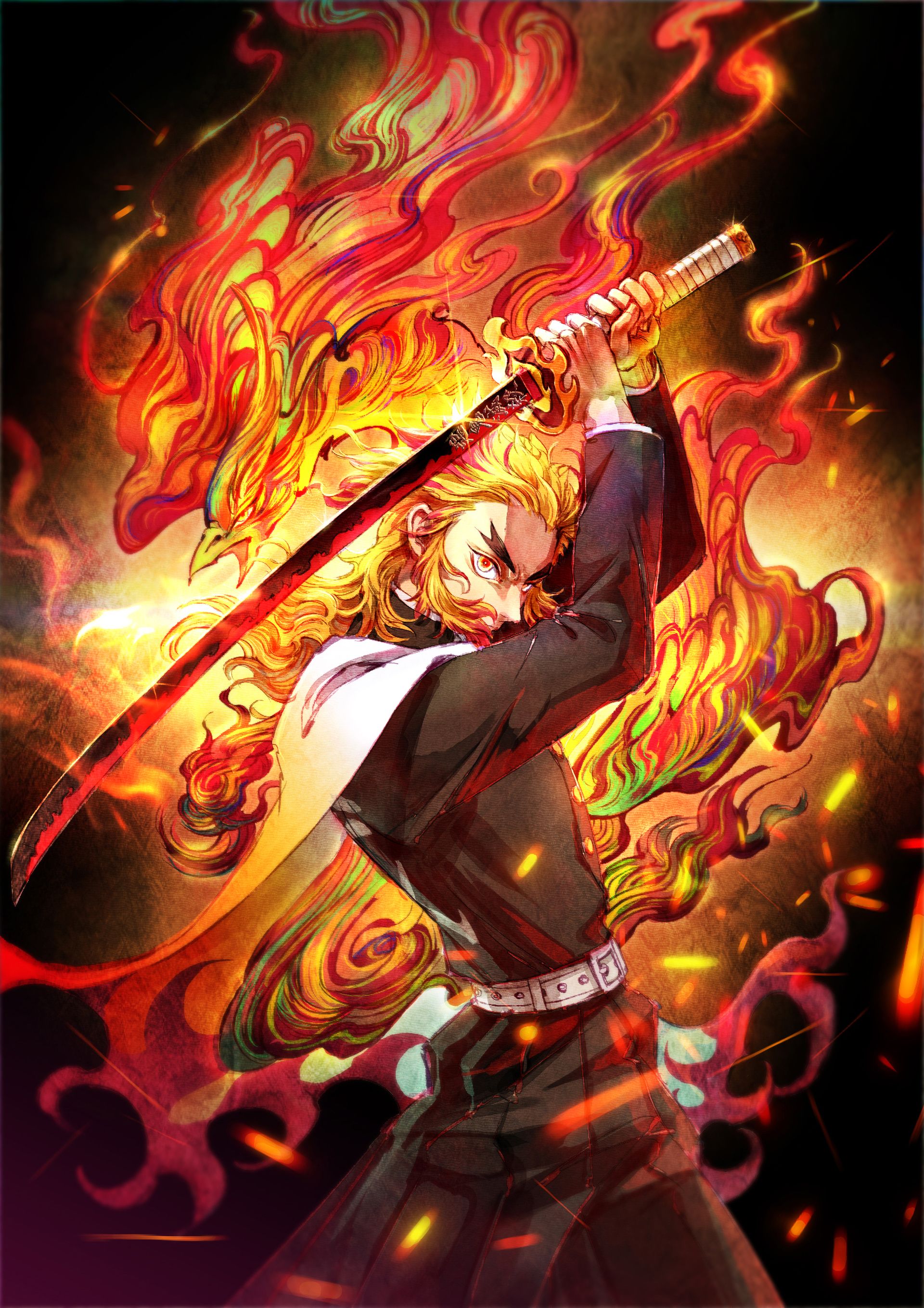 Fondo de pantalla de Kimetsu no Yaiba 1920x2716