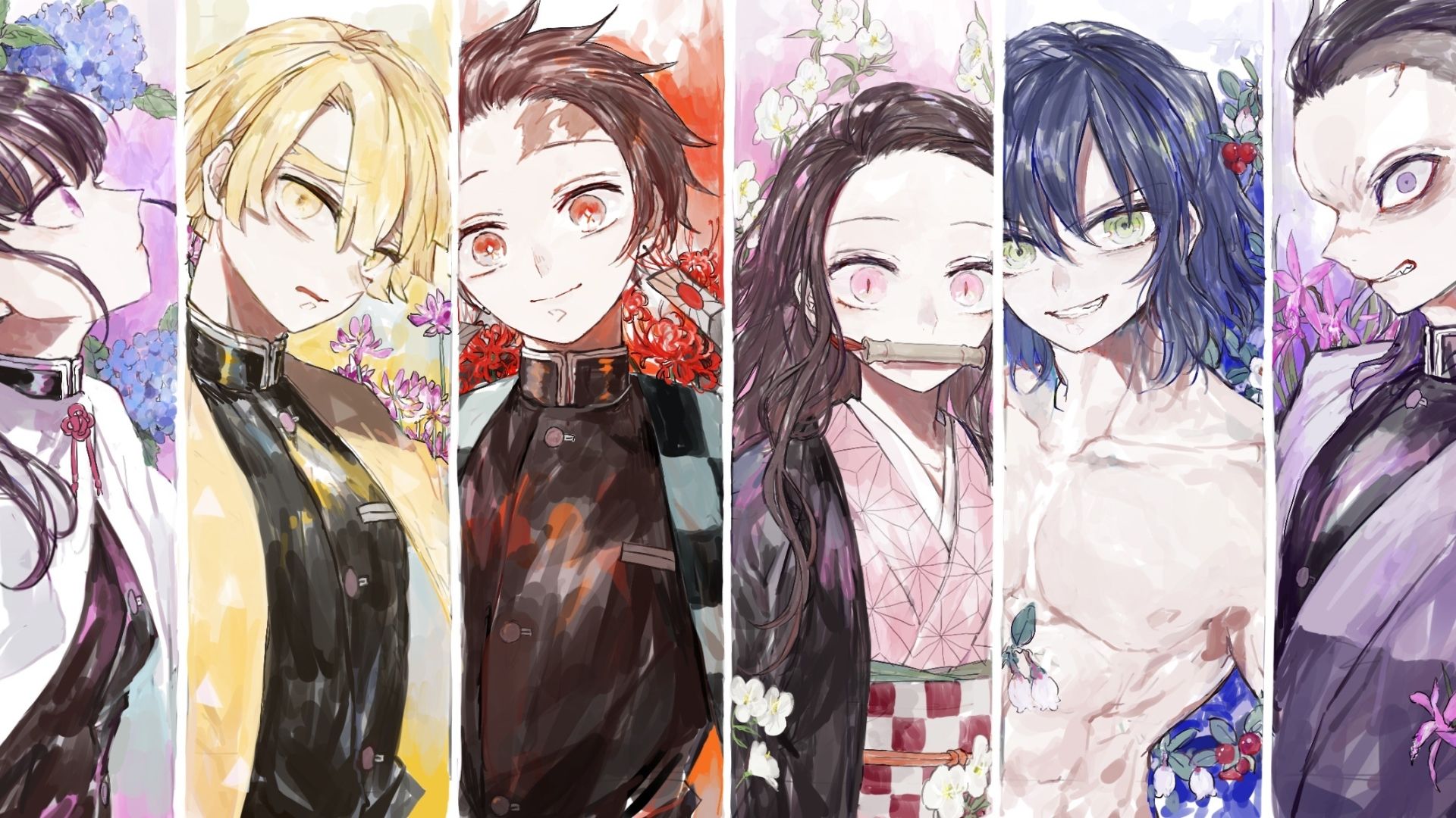 Fondo de pantalla de Kimetsu no Yaiba 1920x1080