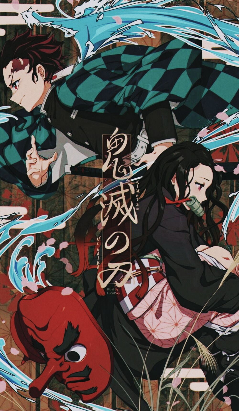 Fondo de pantalla de Kimetsu no Yaiba 1000x1718