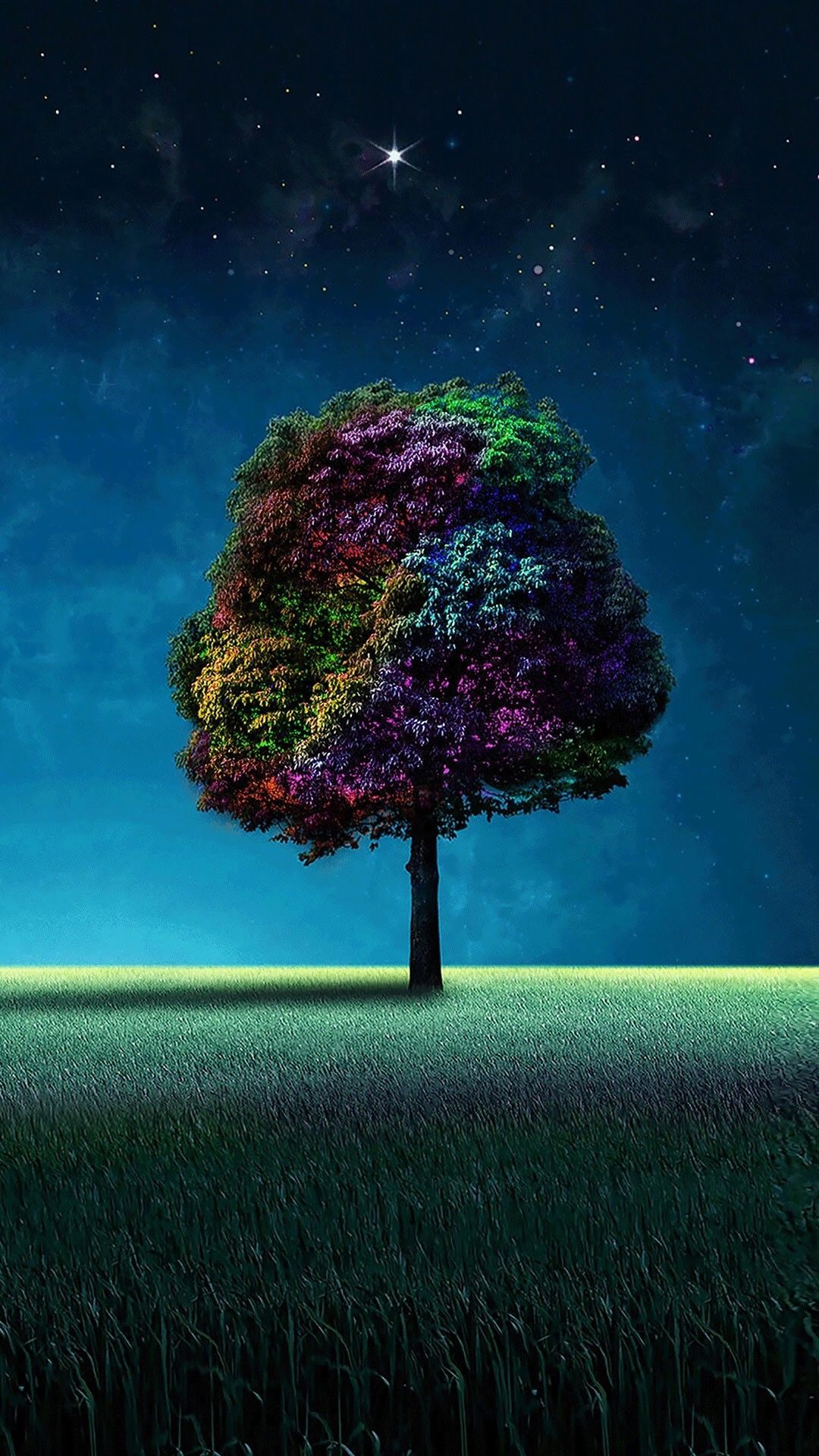 Fondo de pantalla de árbol 1080x1920