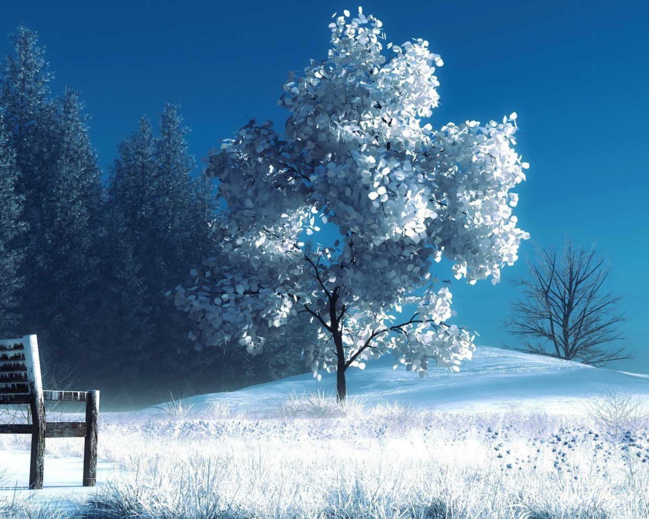 Fondo de pantalla de árbol 1280x1024