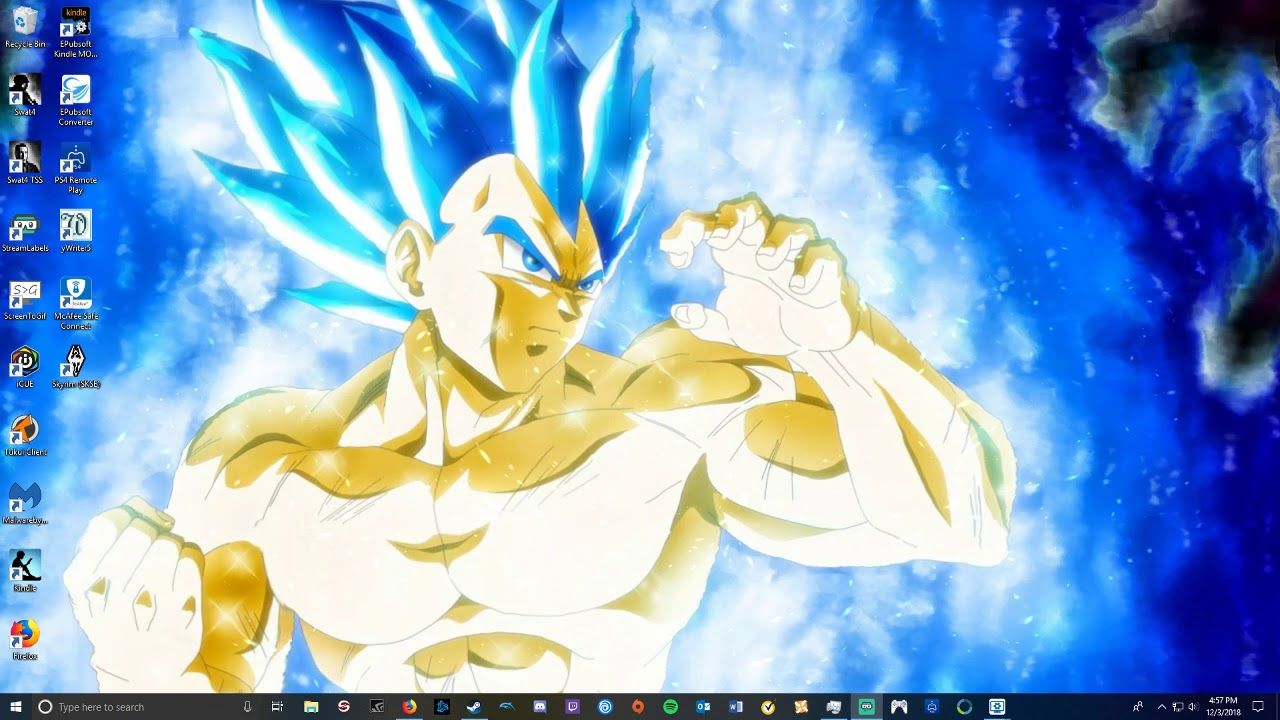 Fondo de pantalla de Vegeta 1280x720