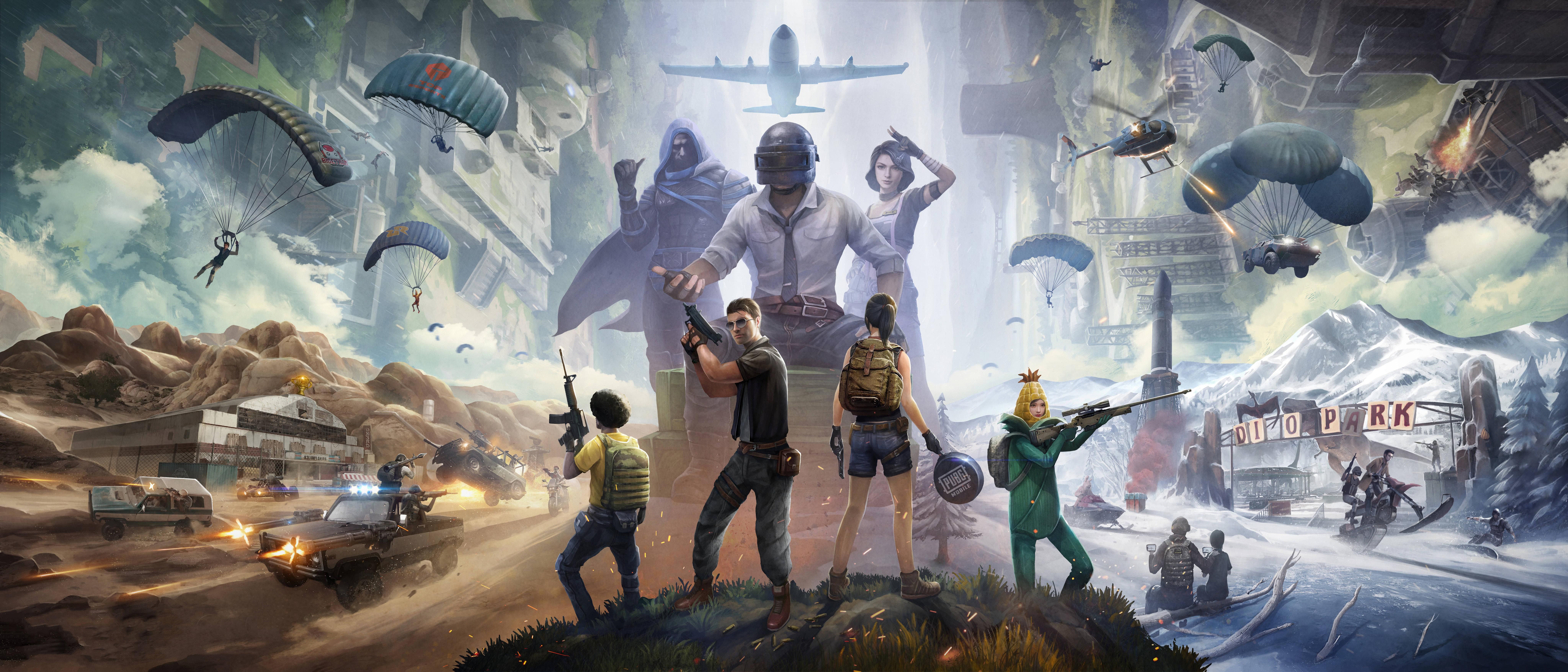 Fondo de pantalla de PUBG 8192x3510