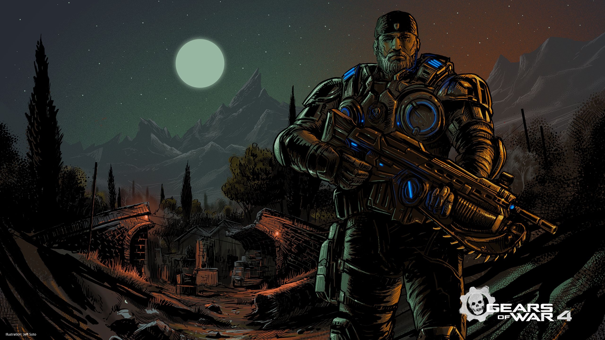 Fondo de pantalla de Gears of War 2560x1440