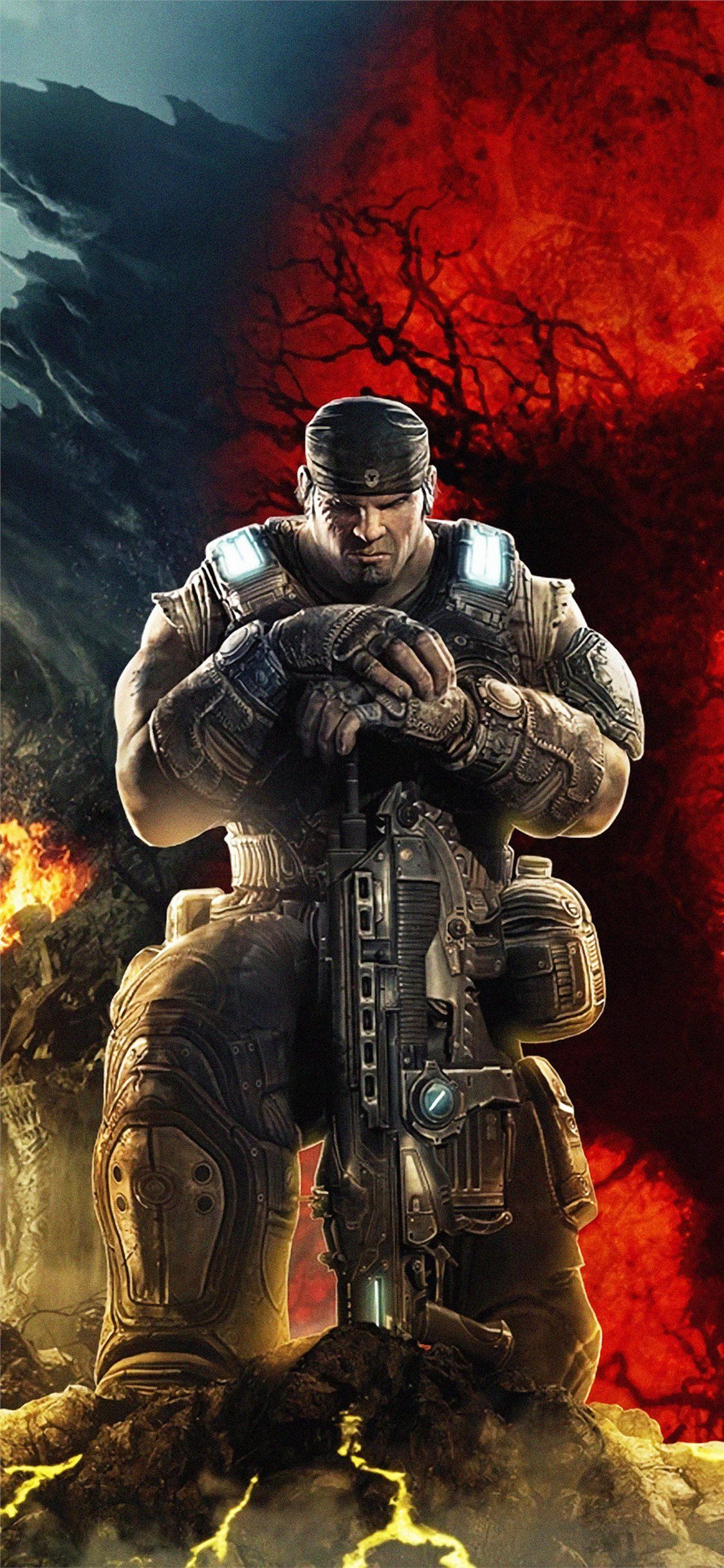 Fondo de pantalla de Gears of War 1125x2436